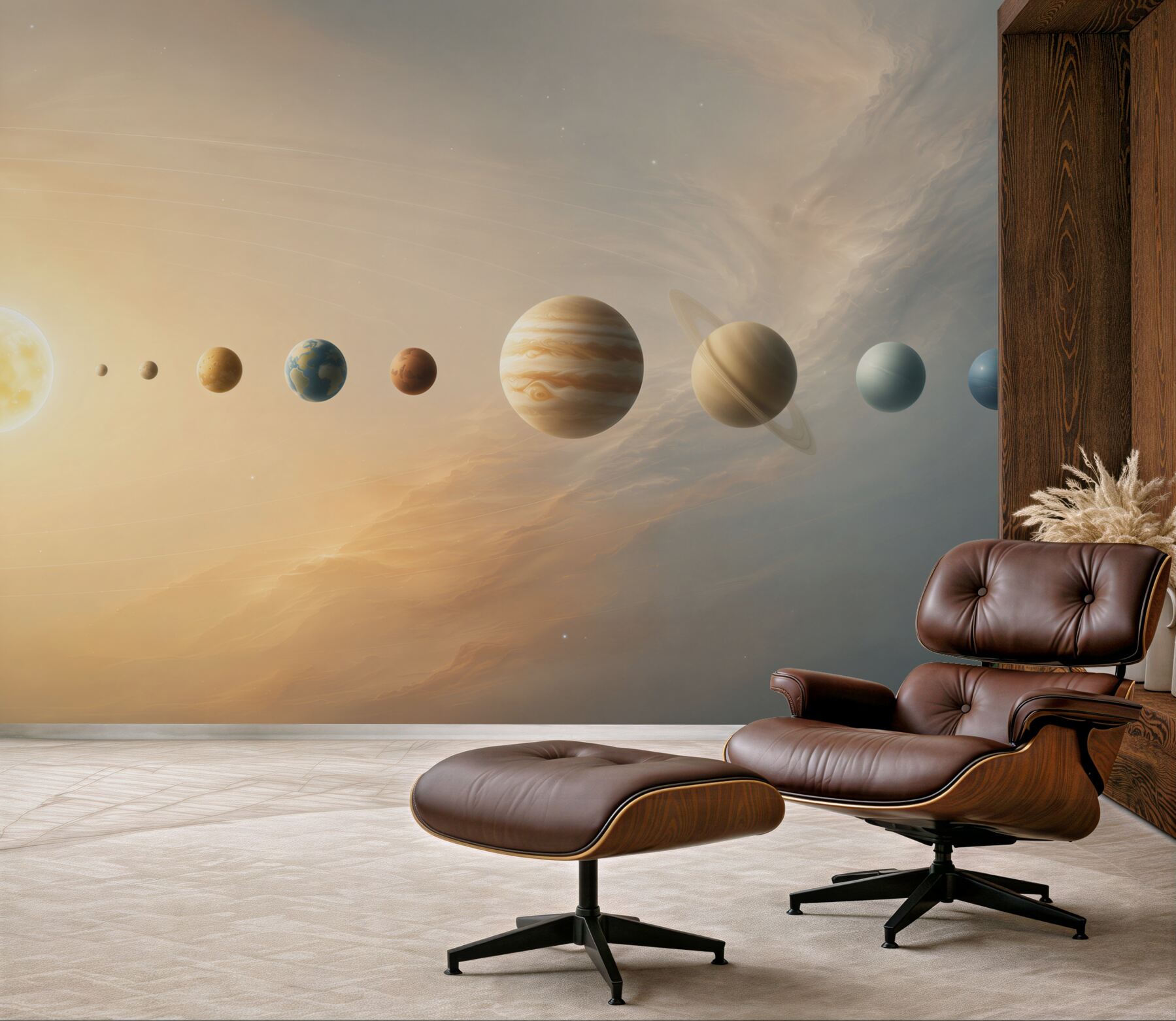 Fototapeta kolejność rotacji planet wokół naszej galaktyki