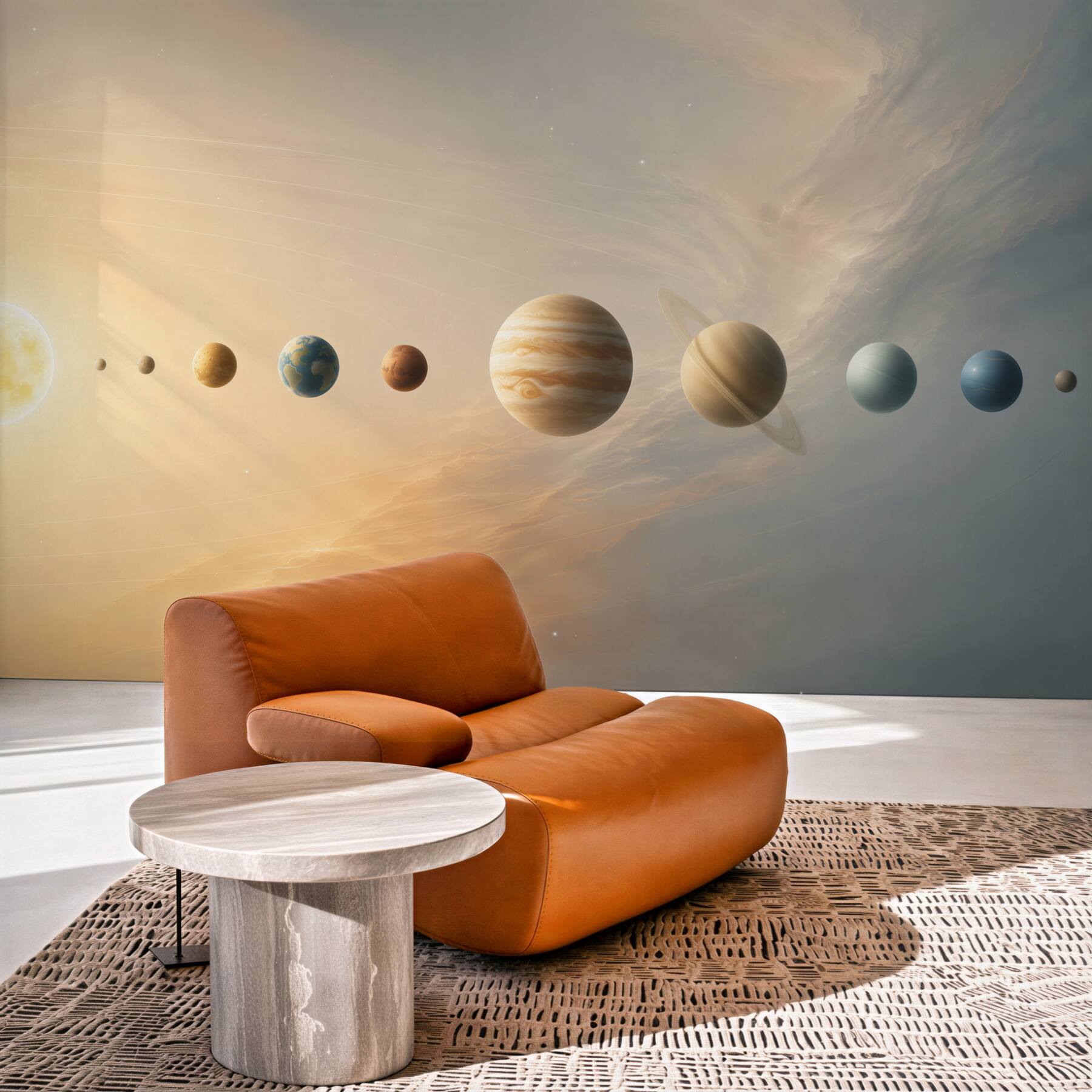 Fototapeta kolejność rotacji planet wokół naszej galaktyki