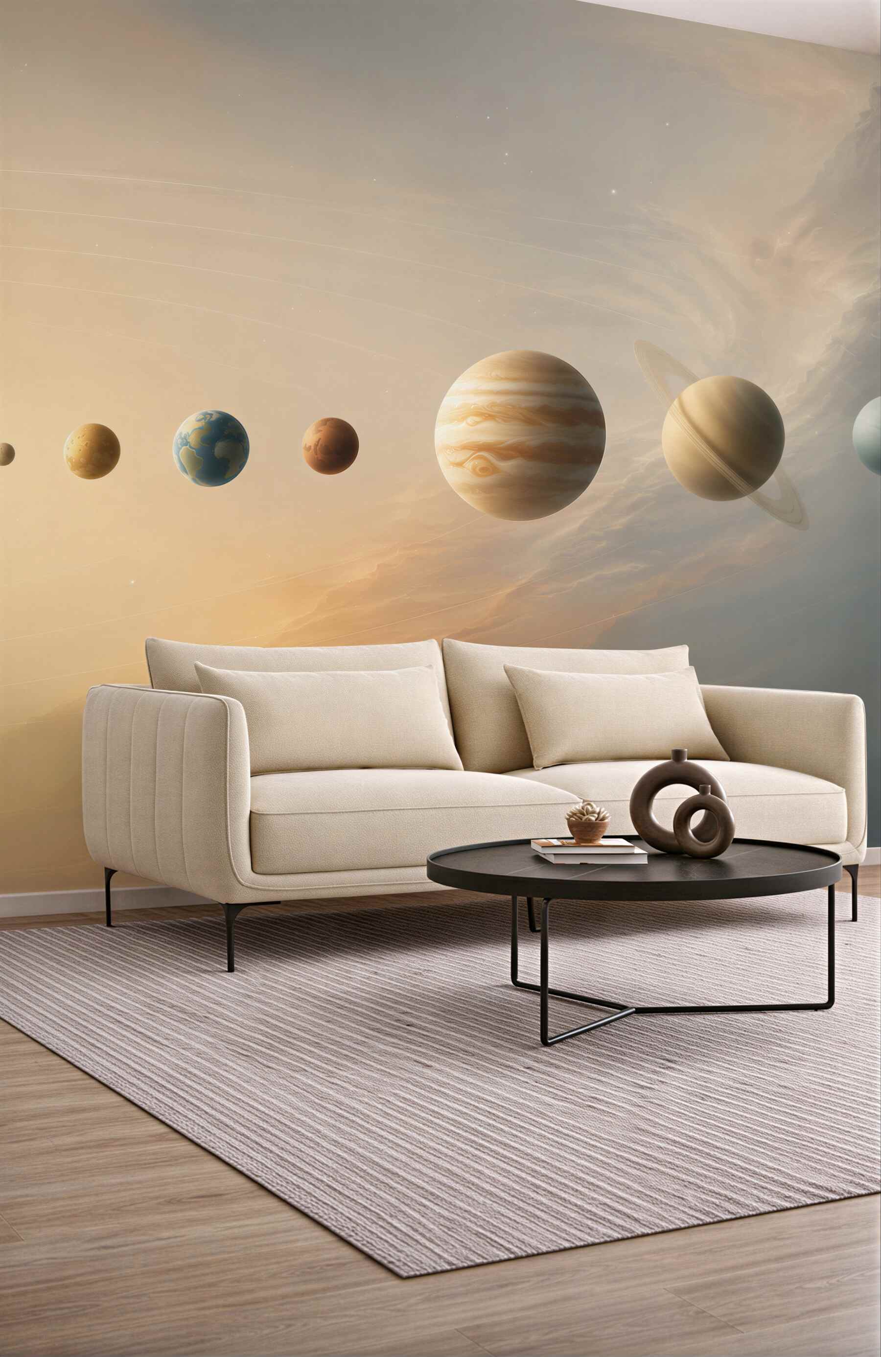 Fototapeta kolejność rotacji planet wokół naszej galaktyki