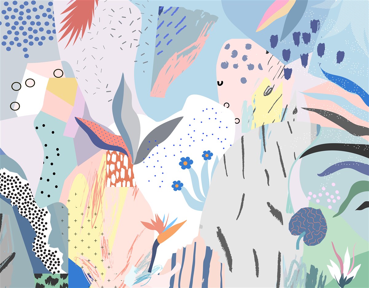 Fototapet abstractizarea pădurii tropicale