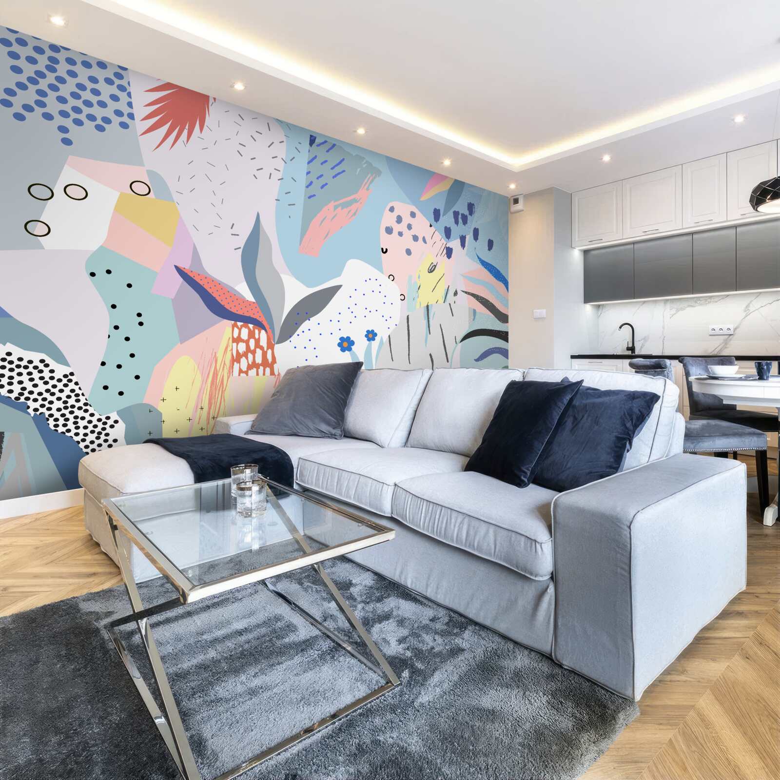 Fototapet abstractizarea pădurii tropicale