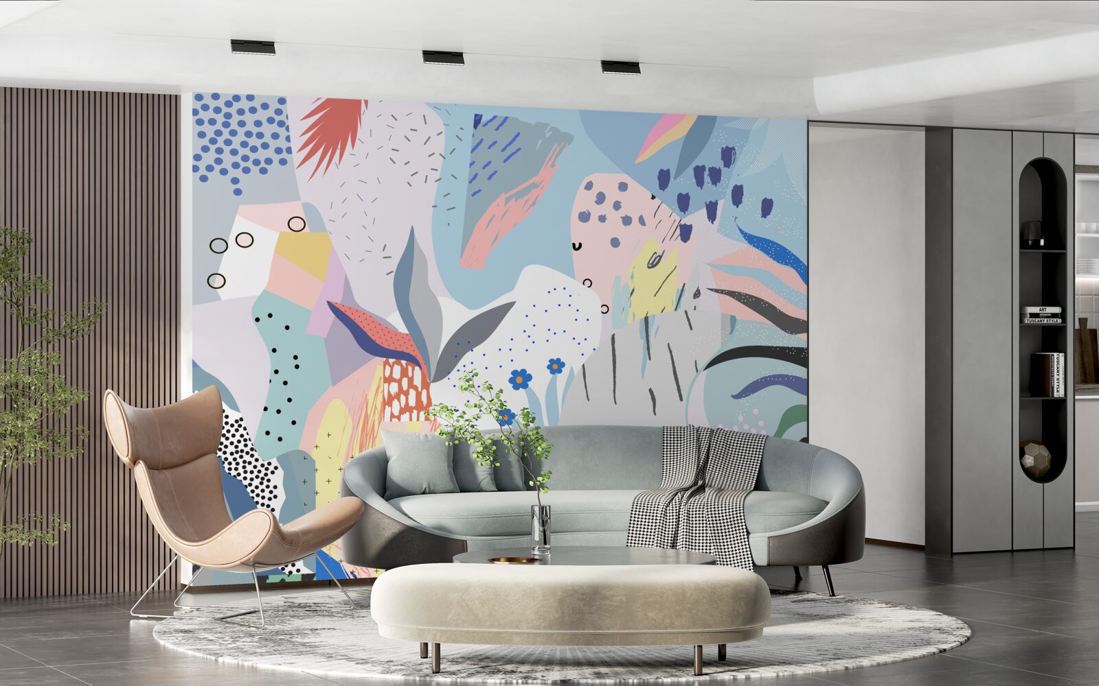 Fototapet abstractizarea pădurii tropicale