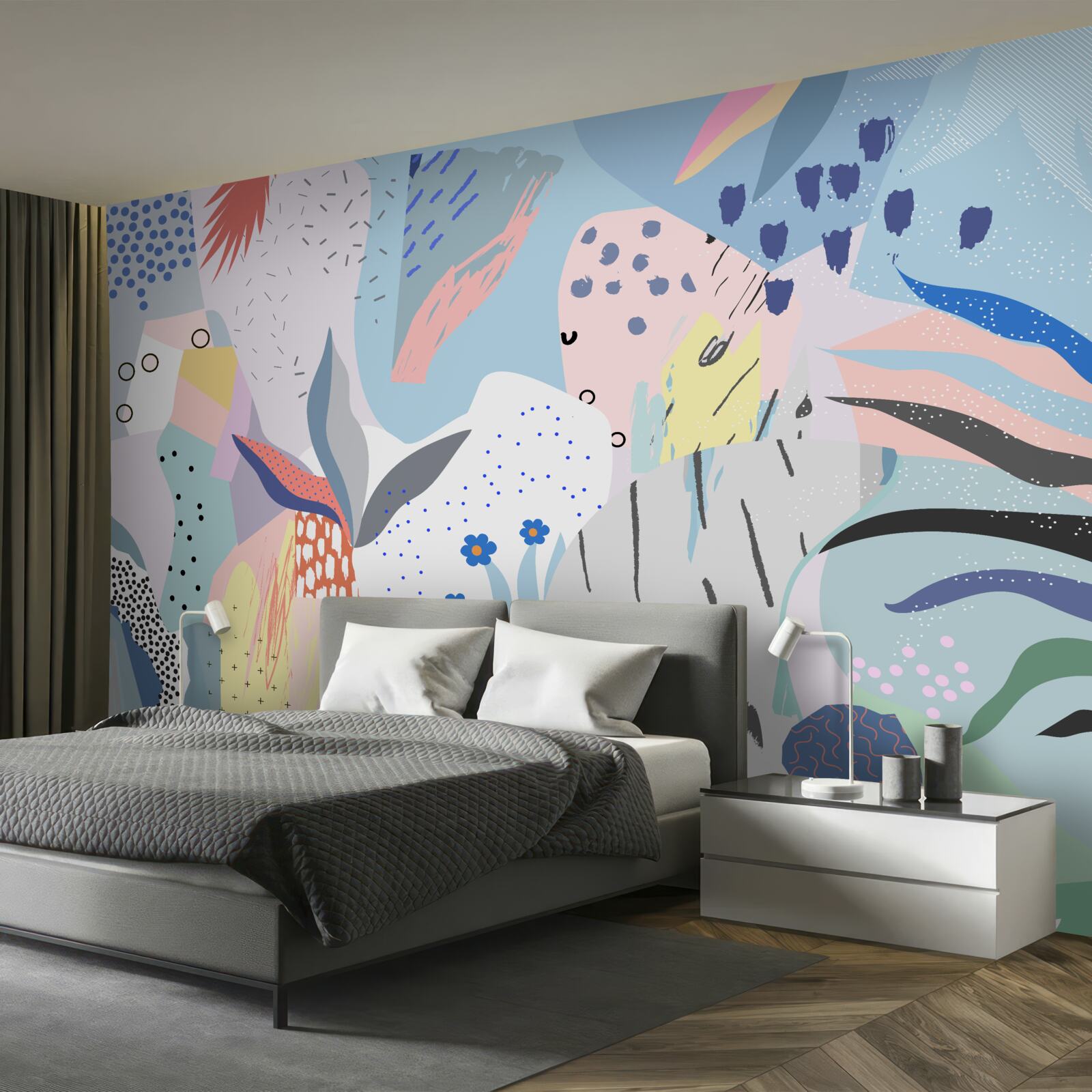 Fototapet abstractizarea pădurii tropicale