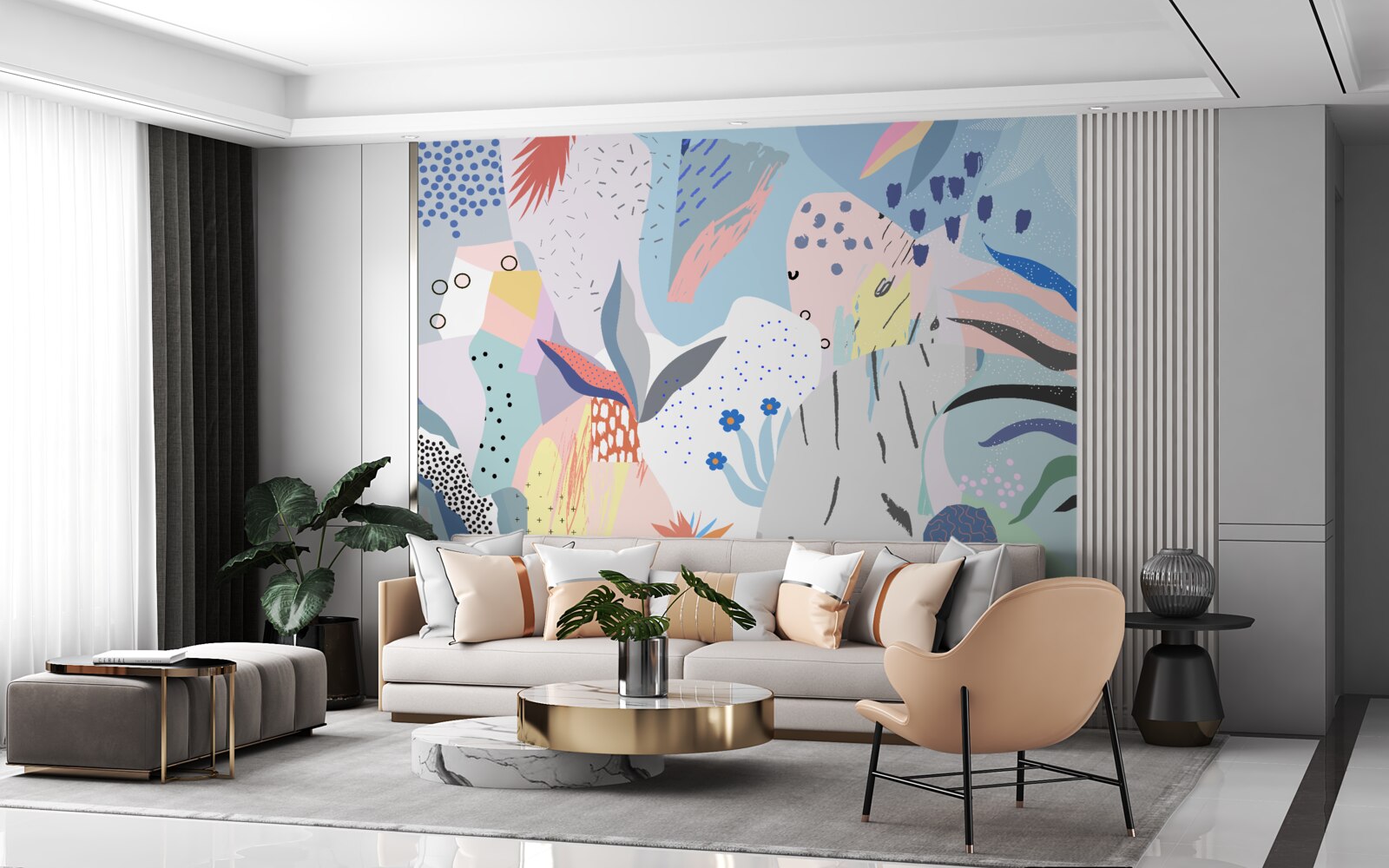 Fototapet abstractizarea pădurii tropicale