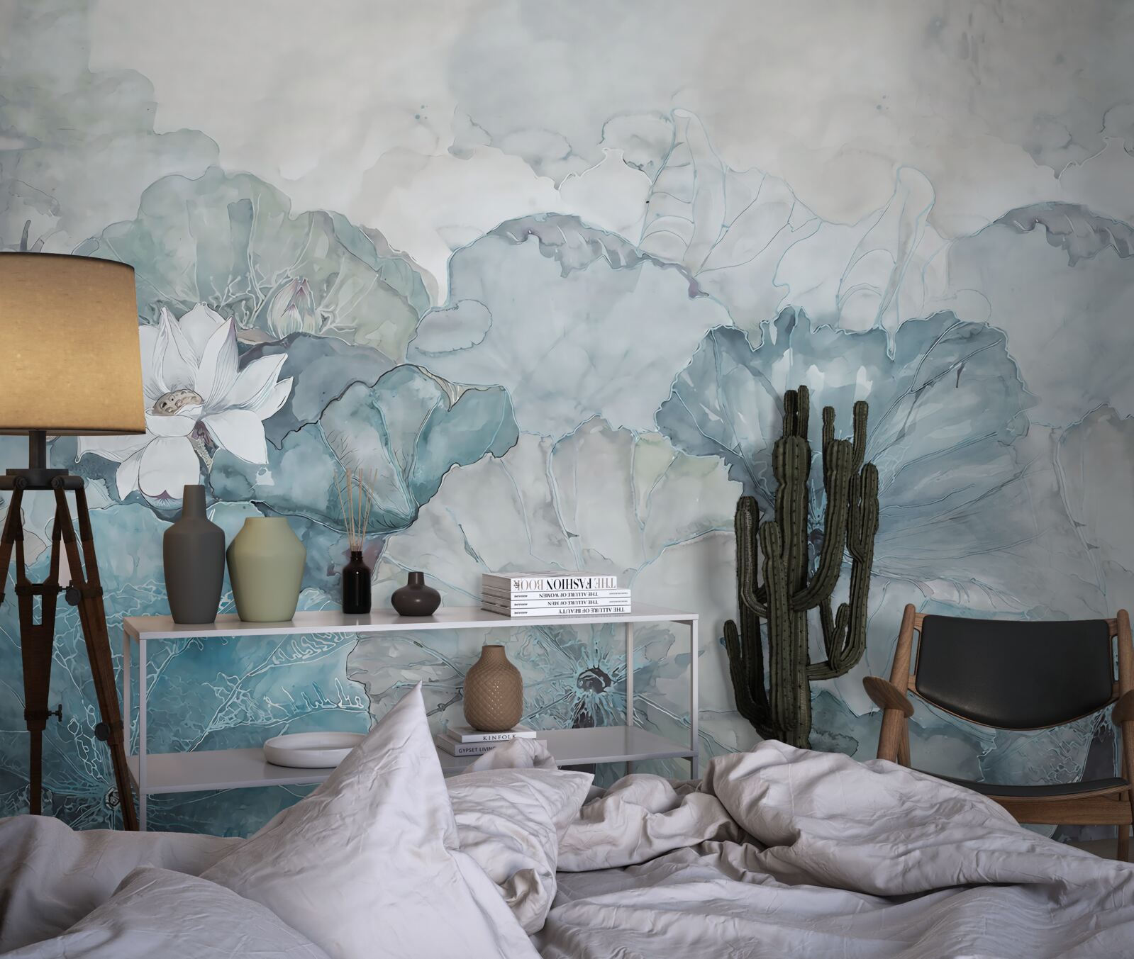 Fototapet ceața învăluie vegetația tropicală