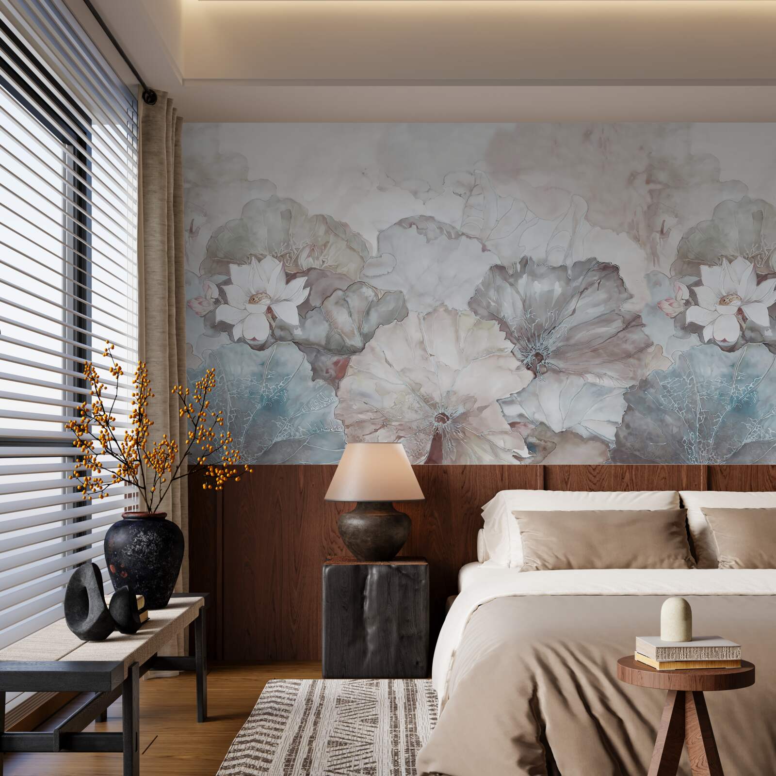 Fototapet frunze la tropice în ploaie