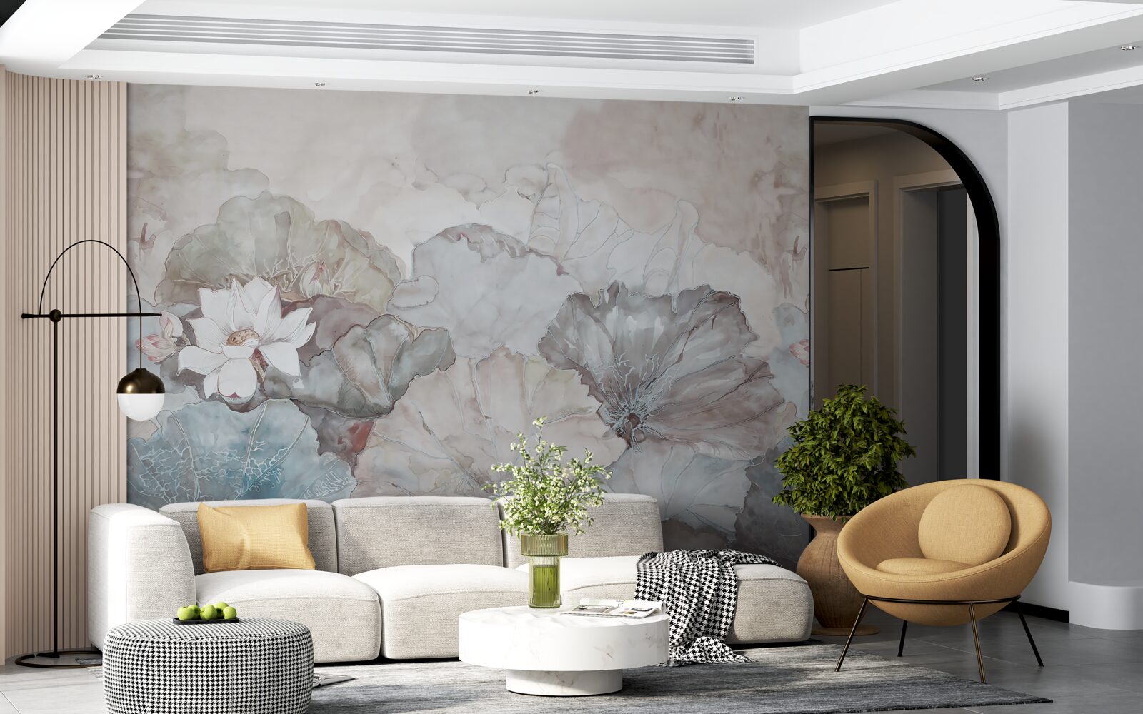 Fototapet frunze la tropice în ploaie