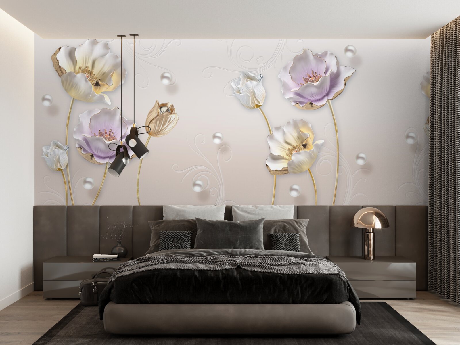 Fototapet muguri subțiri pe un spate moale