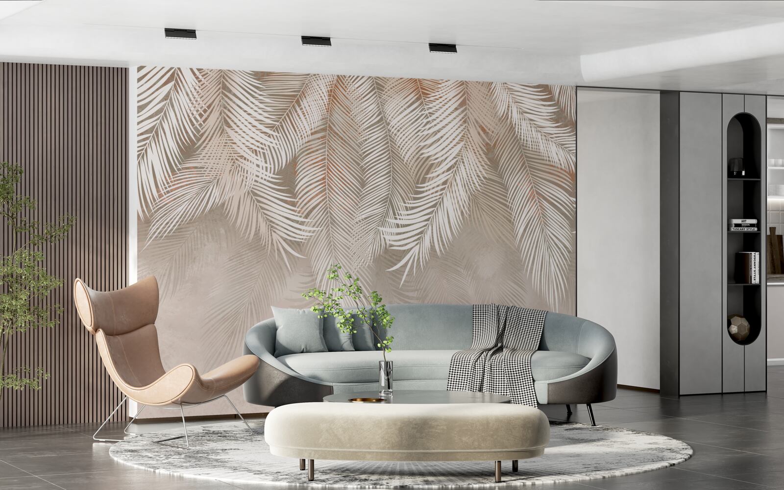 Fototapet frunze de palmier de la tropice