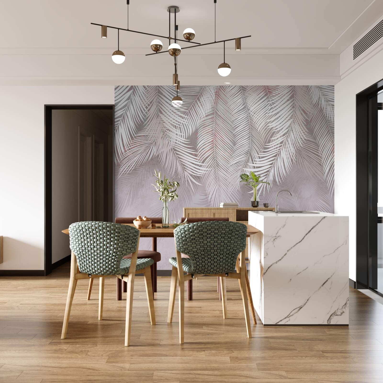 Fototapet pene mari de lumină aspiră la umiditate