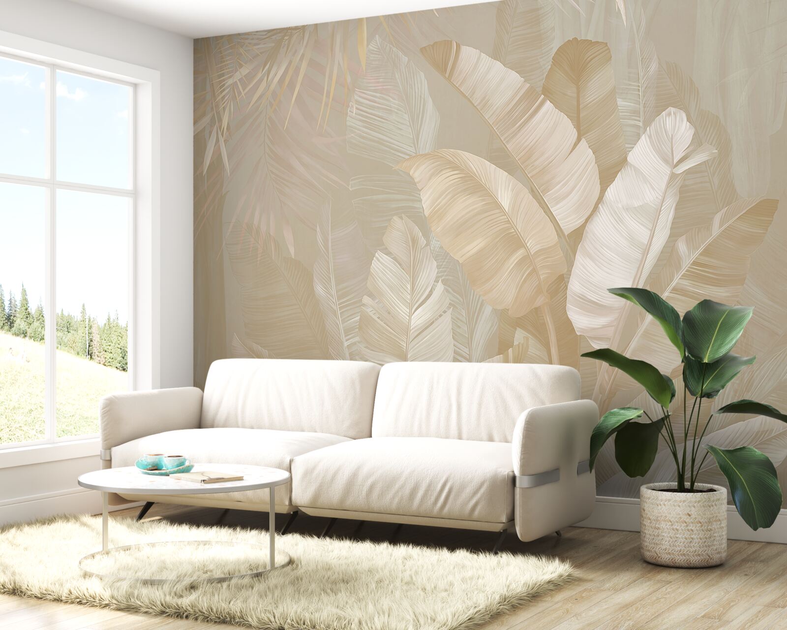 Fototapet diversitatea frunzișului tropical