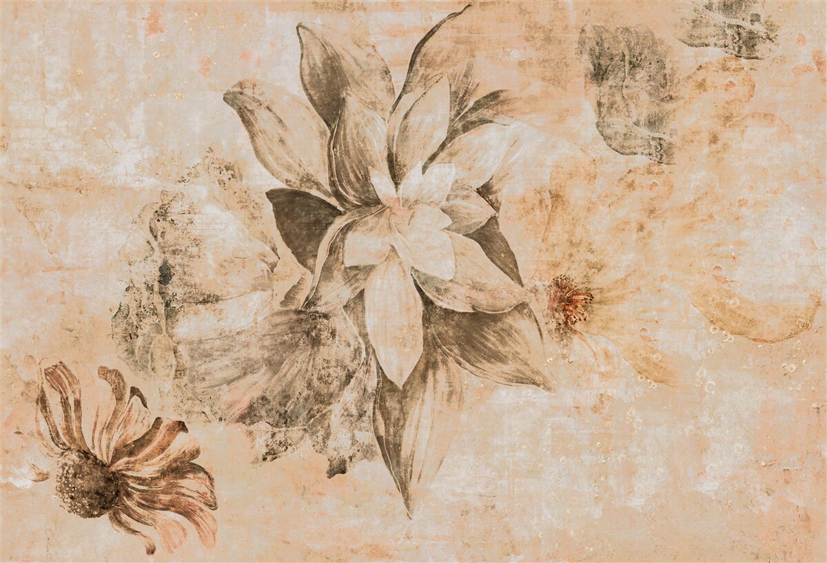 Fototapet deschidere gogoașă pe o bază maro