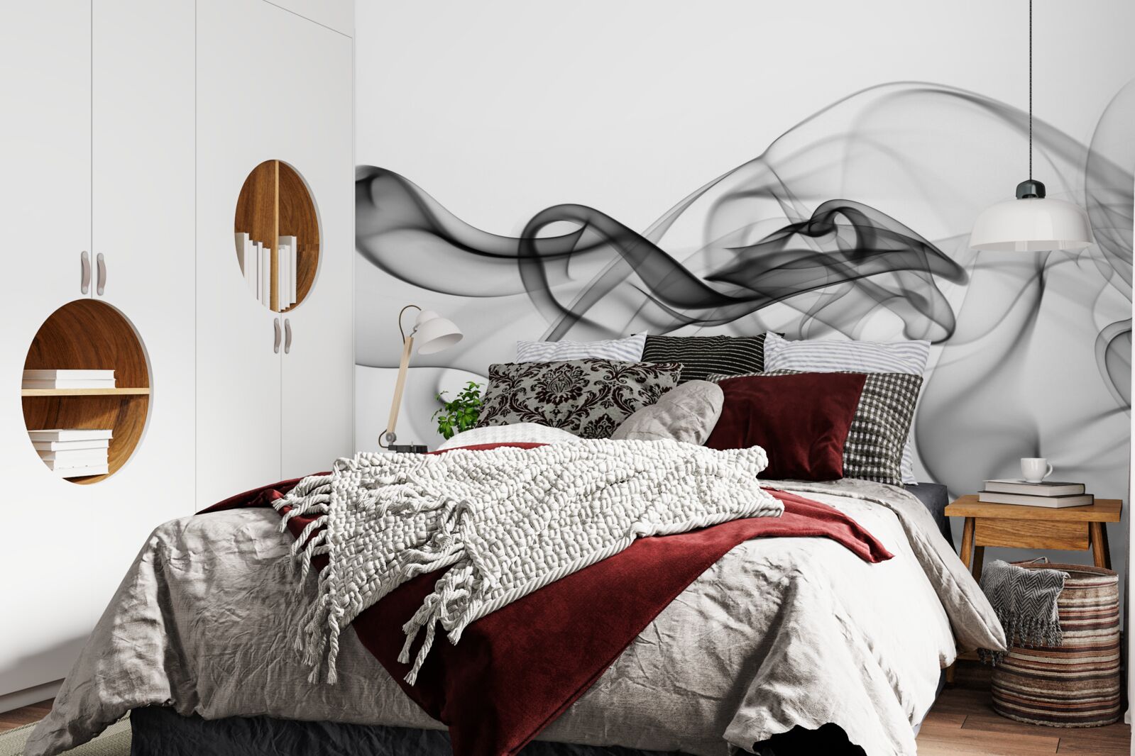 Fototapet nor întunecat pe un fundal deschis