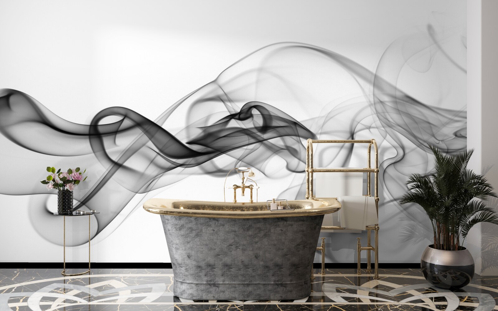 Fototapet nor întunecat pe un fundal deschis