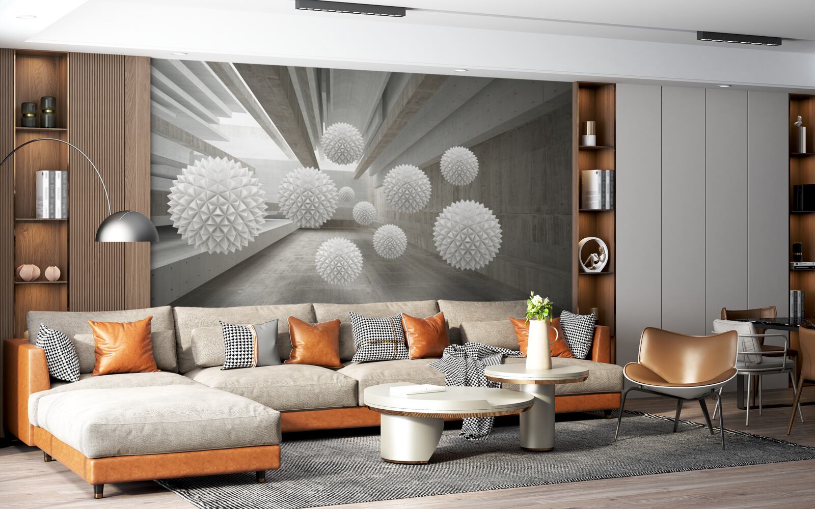 Fototapet infinitul cheamă baloanele în brațele sale