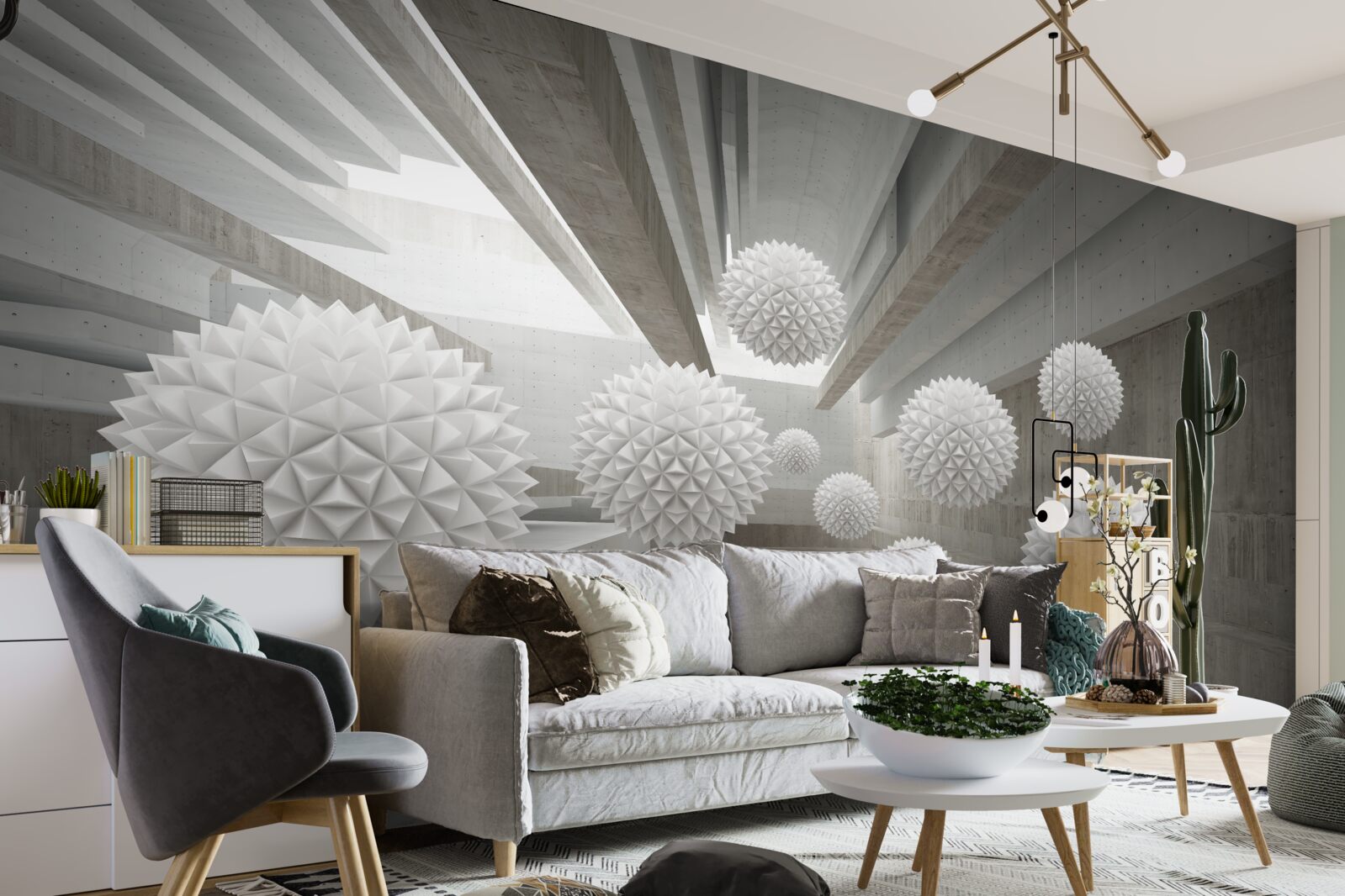 Fototapet infinitul cheamă baloanele în brațele sale