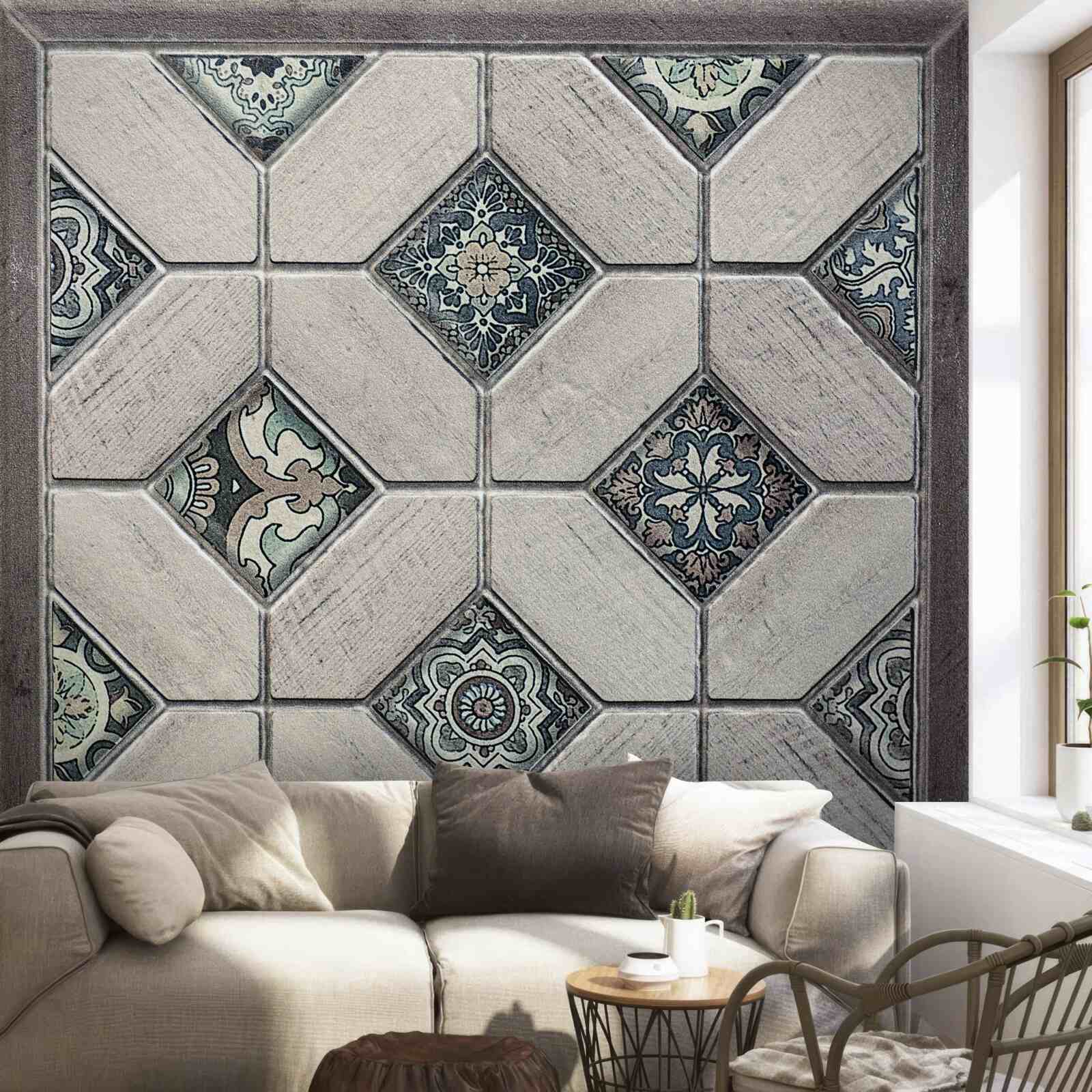 Fototapet forme care se unesc în abstracție