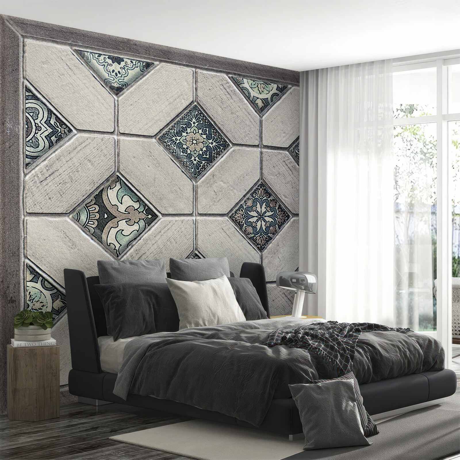 Fototapet forme care se unesc în abstracție