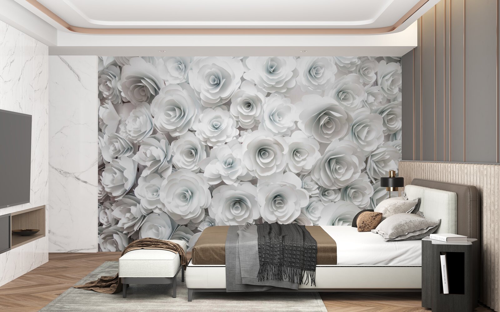 Fototapet compoziție de flori luminoase