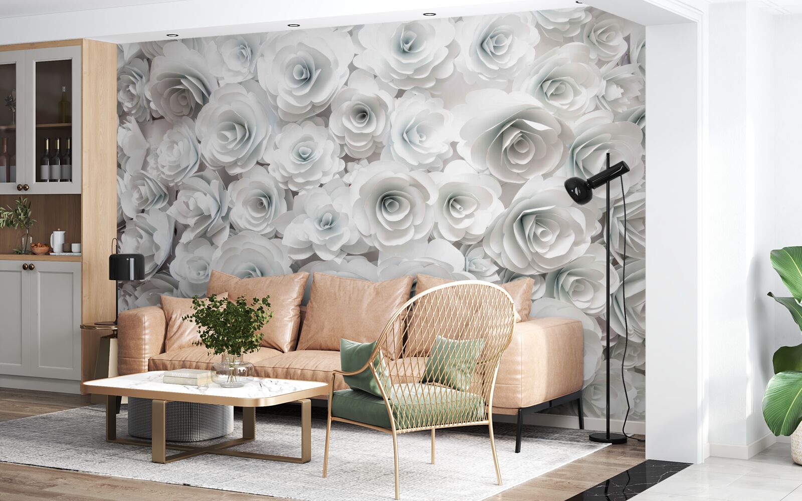 Fototapet compoziție de flori luminoase