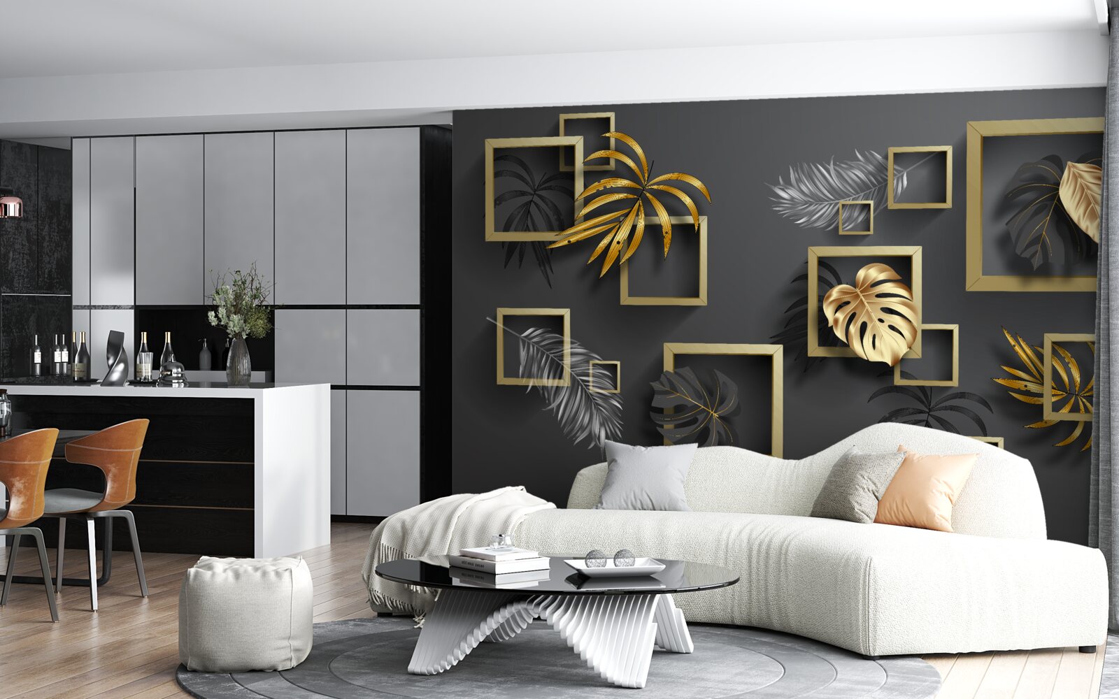 Fototapet plante tropicale în cadrul