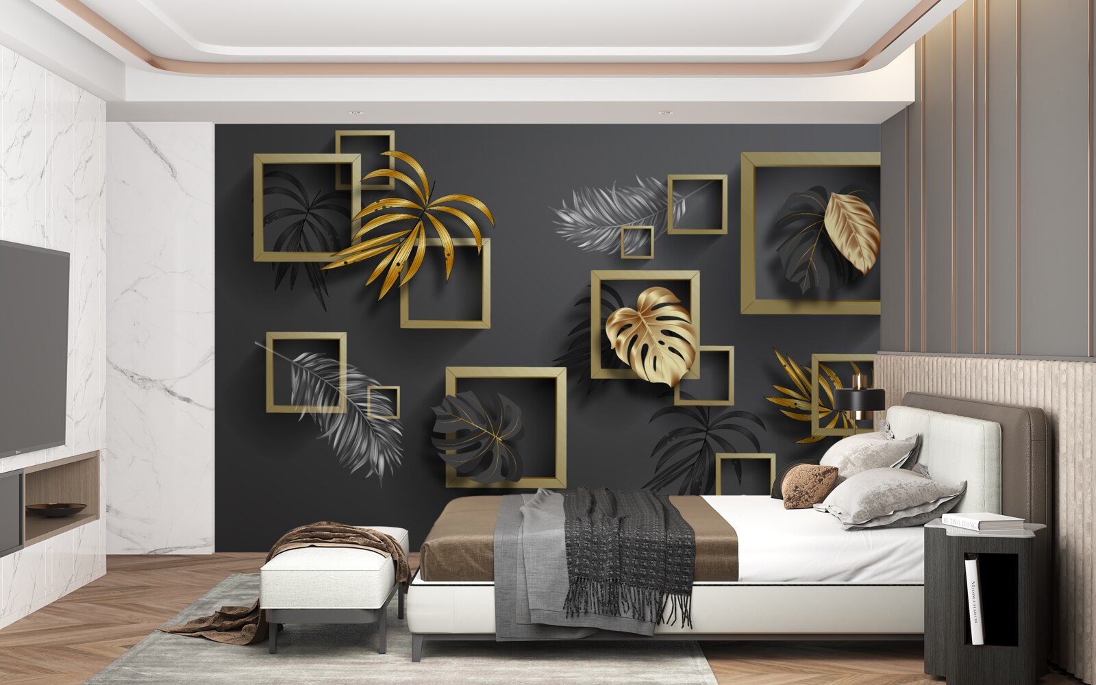 Fototapet plante tropicale în cadrul