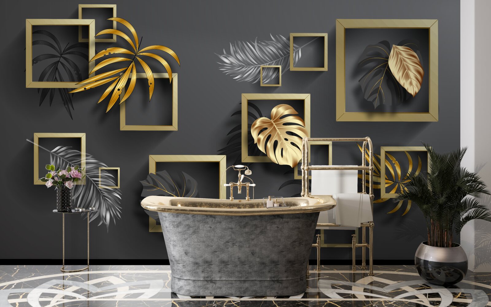 Fototapet plante tropicale în cadrul