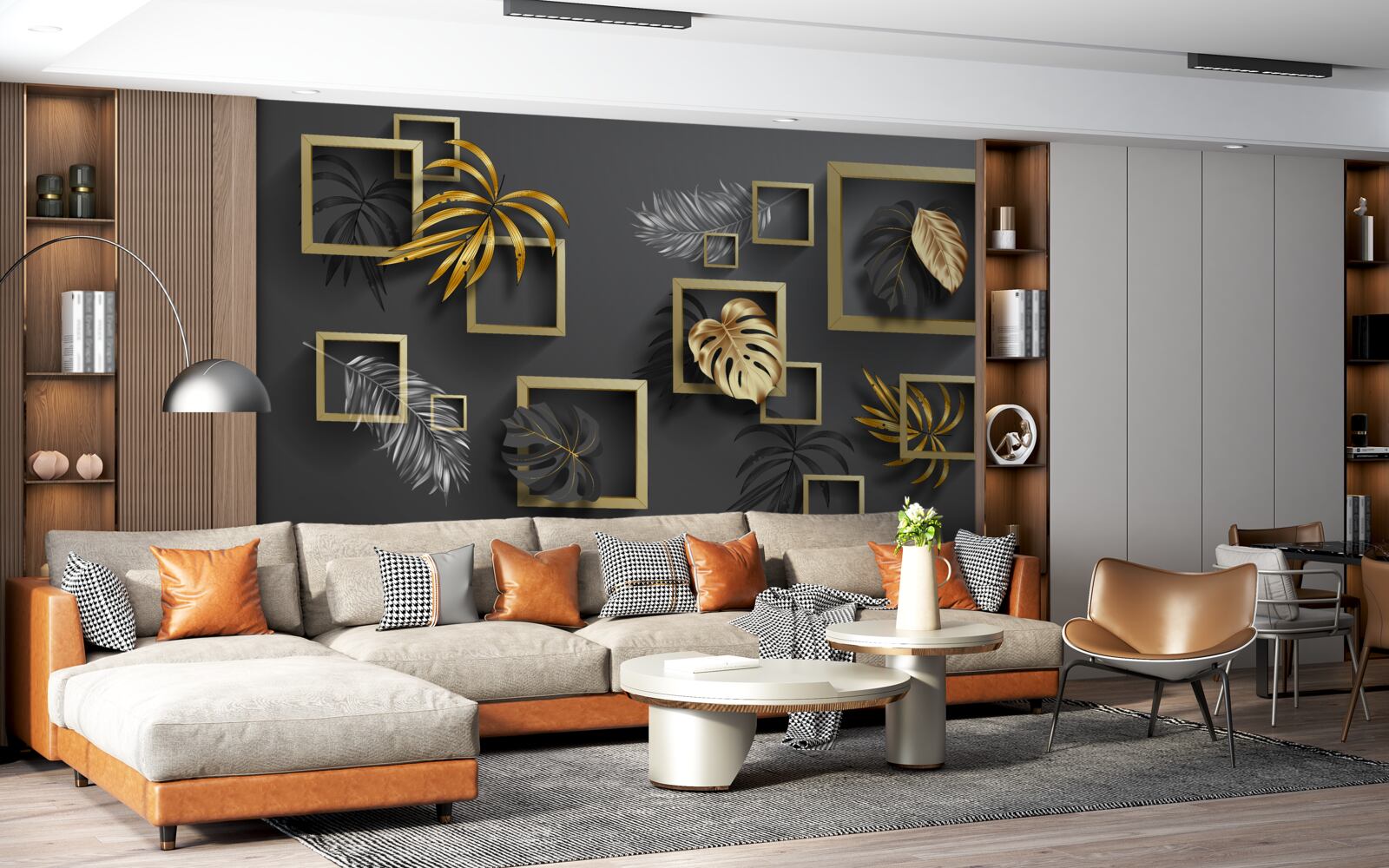 Fototapet plante tropicale în cadrul