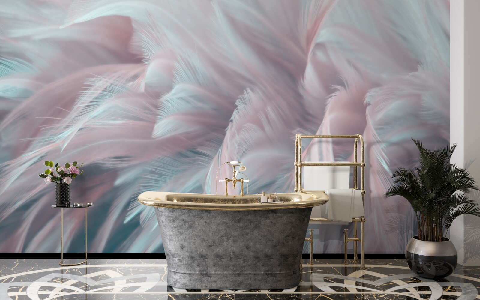 Fototapet pene rozalii moi