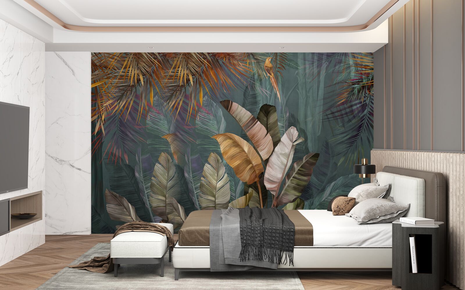 Fototapet frunze tropicale gigantice