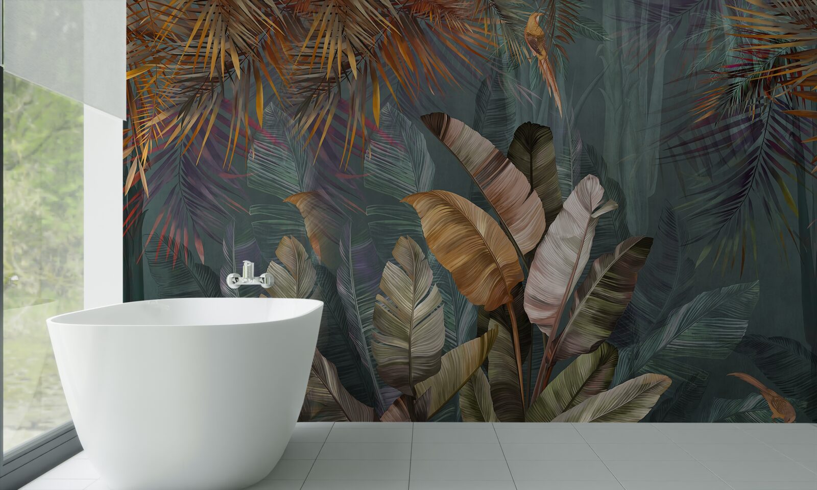 Fototapet frunze tropicale gigantice