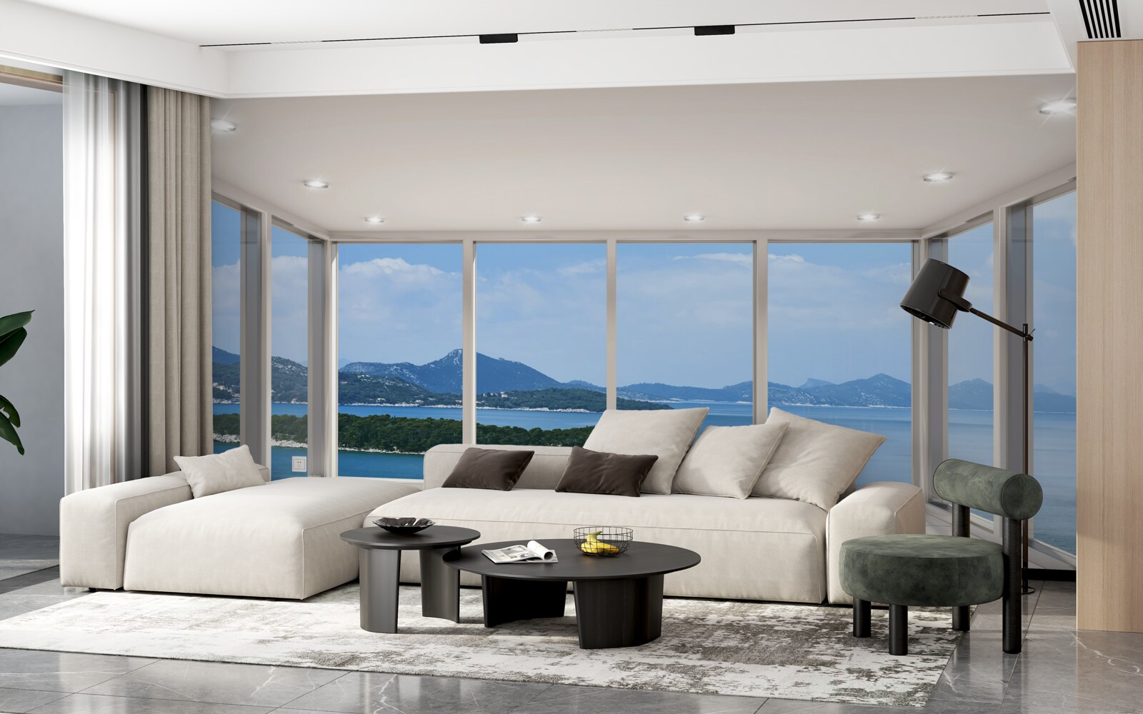 Fototapet panoramă largă a oceanului