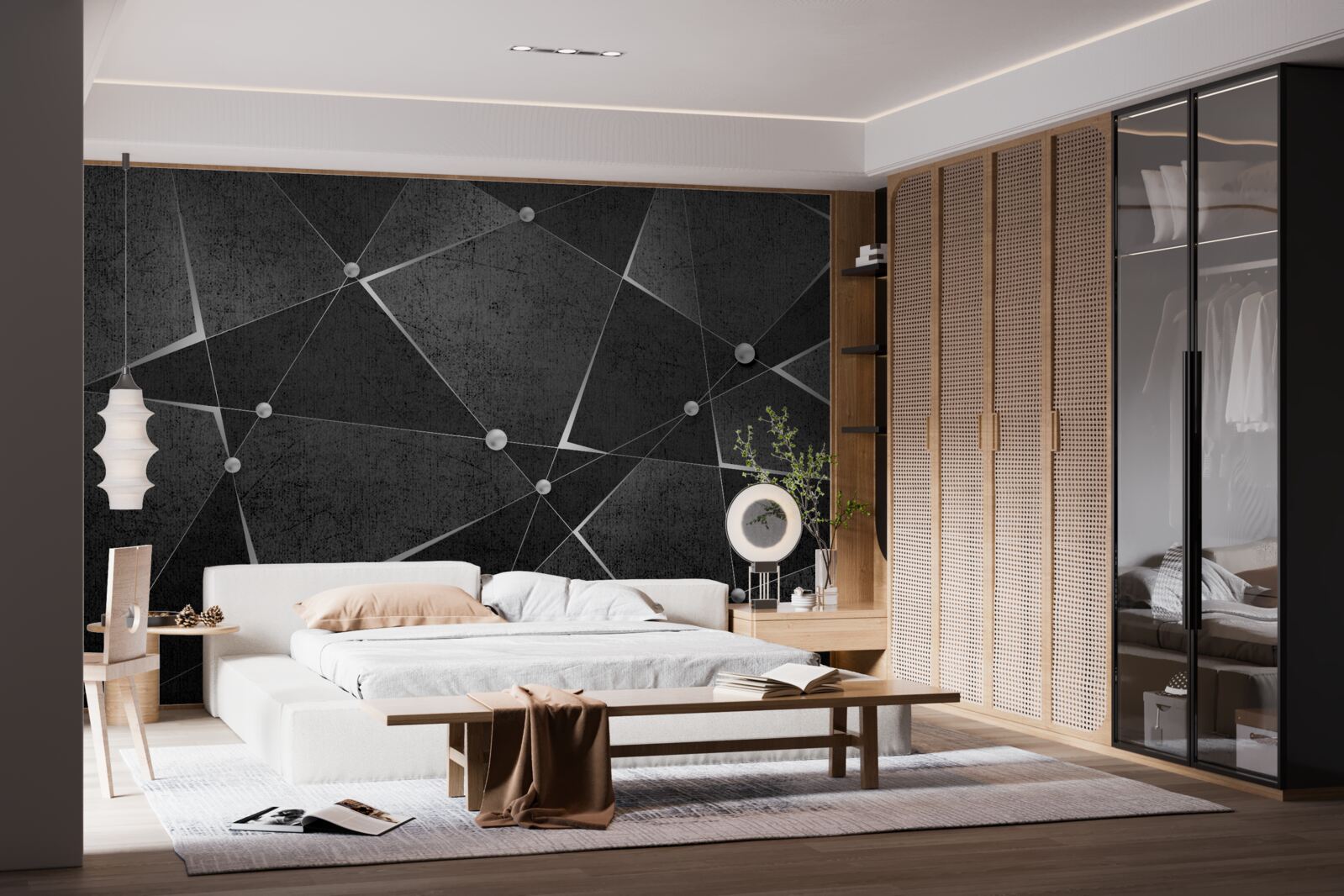 Fototapet negru abstract screensavers video