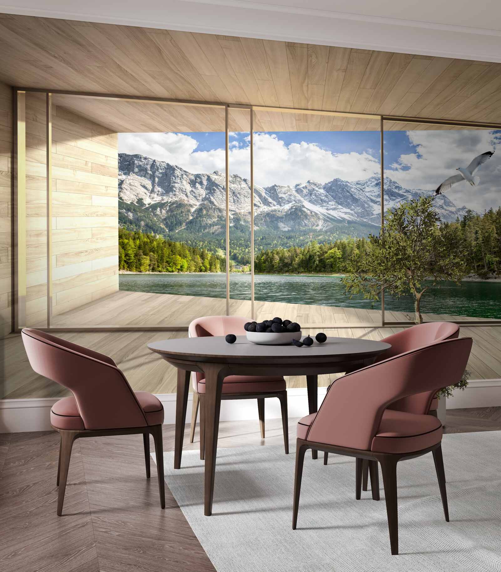 Fototapet râuri și peisaje montane impresionante