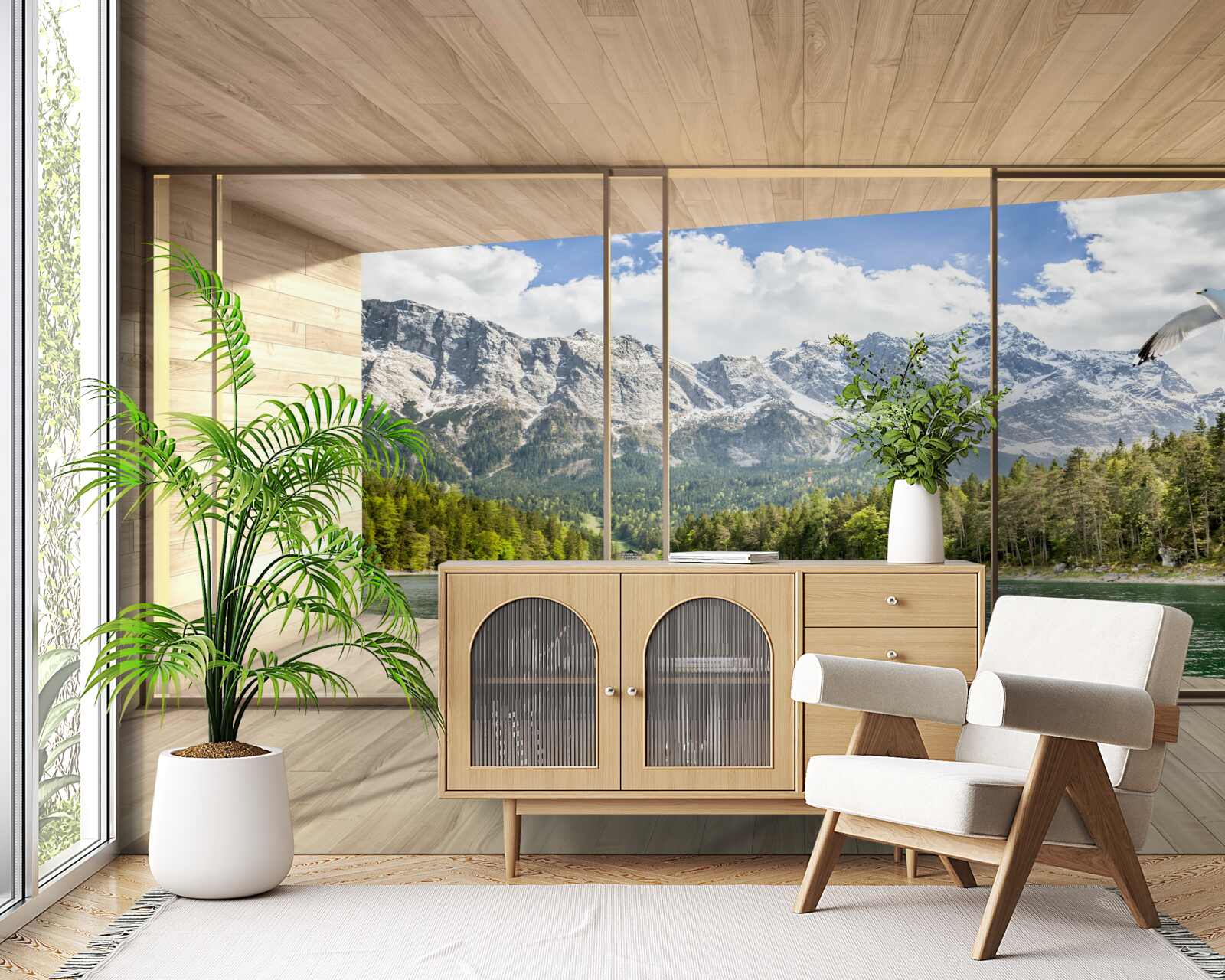 Fototapet râuri și peisaje montane impresionante