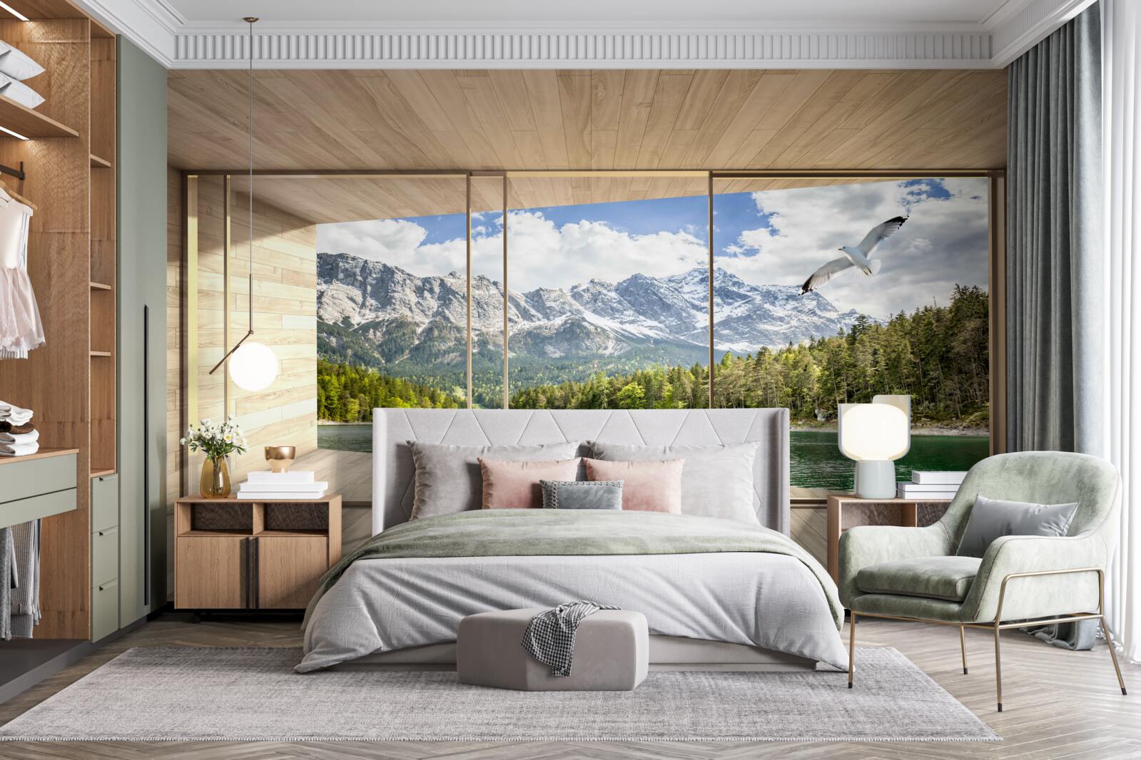 Fototapet râuri și peisaje montane impresionante