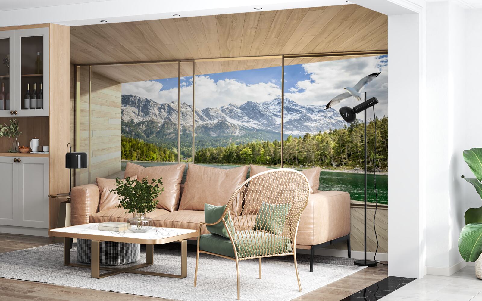 Fototapet râuri și peisaje montane impresionante