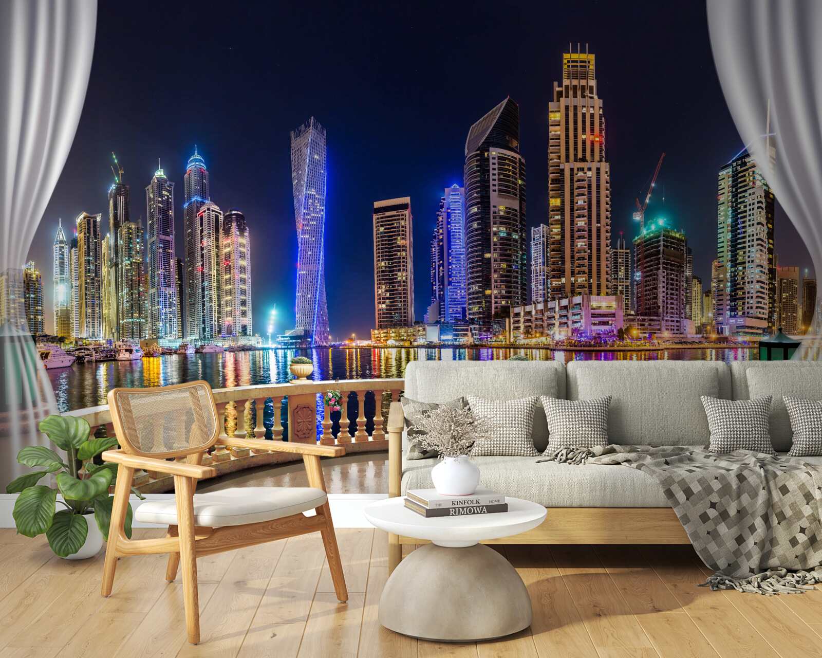 Fototapet orașul arată incredibil de frumos noaptea