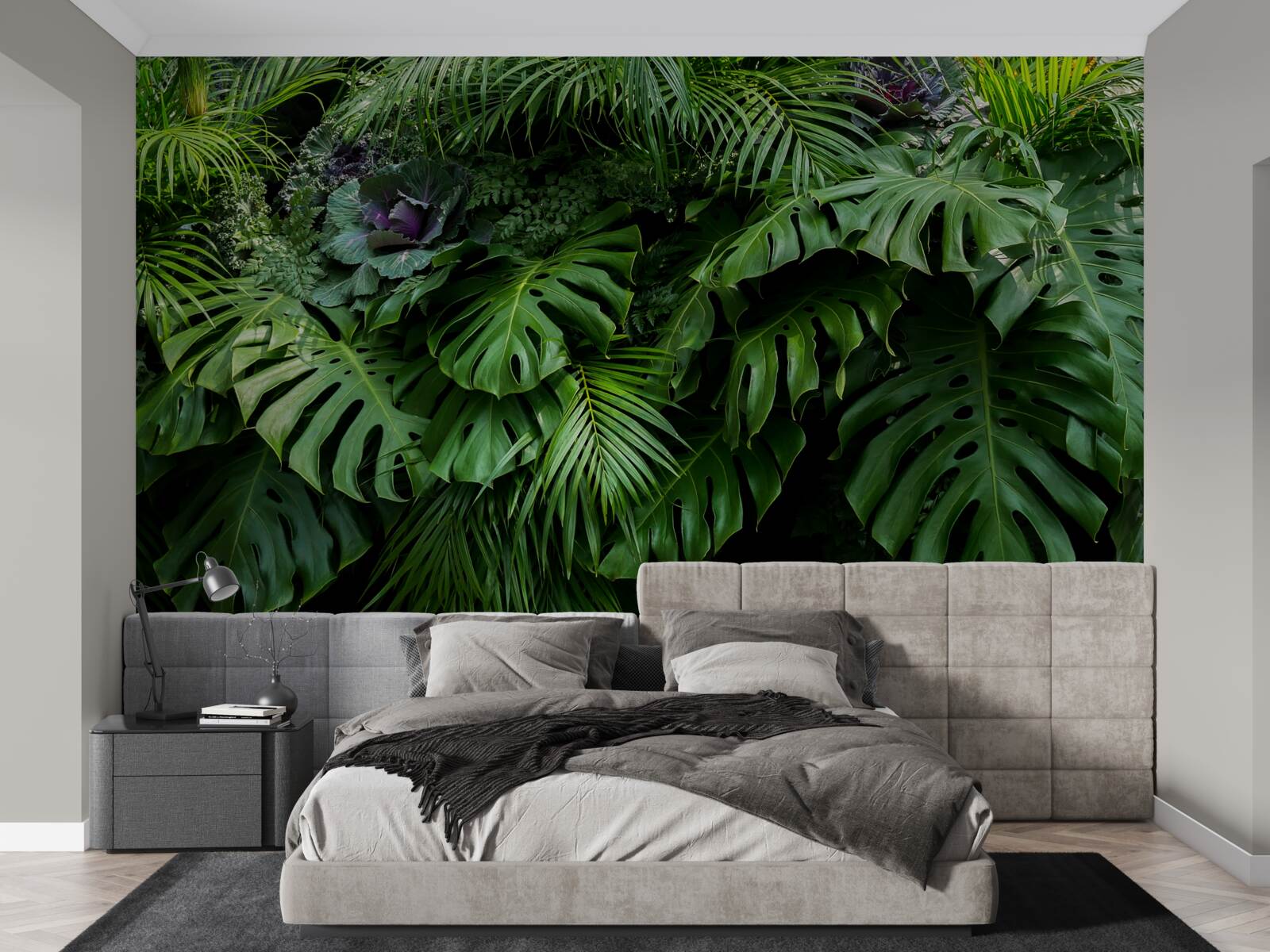 Fototapet frunze verzi mari