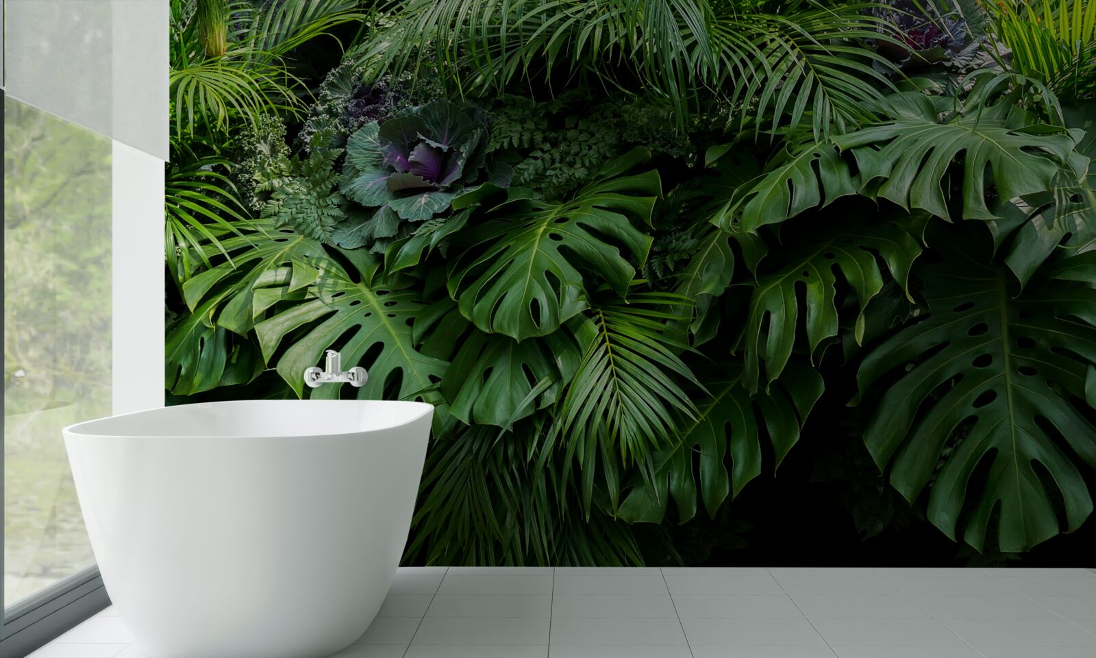 Fototapet frunze verzi mari