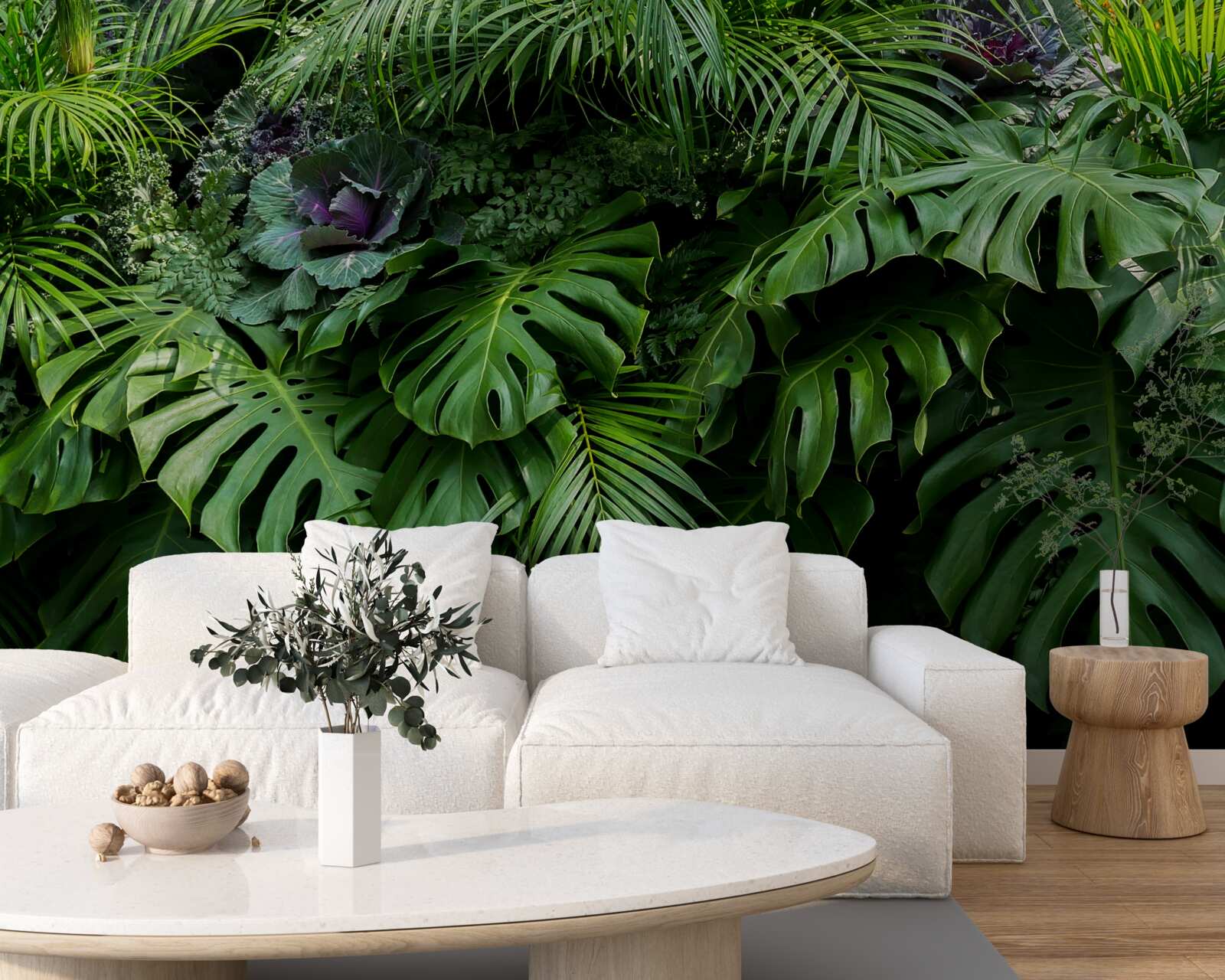 Fototapet frunze verzi mari