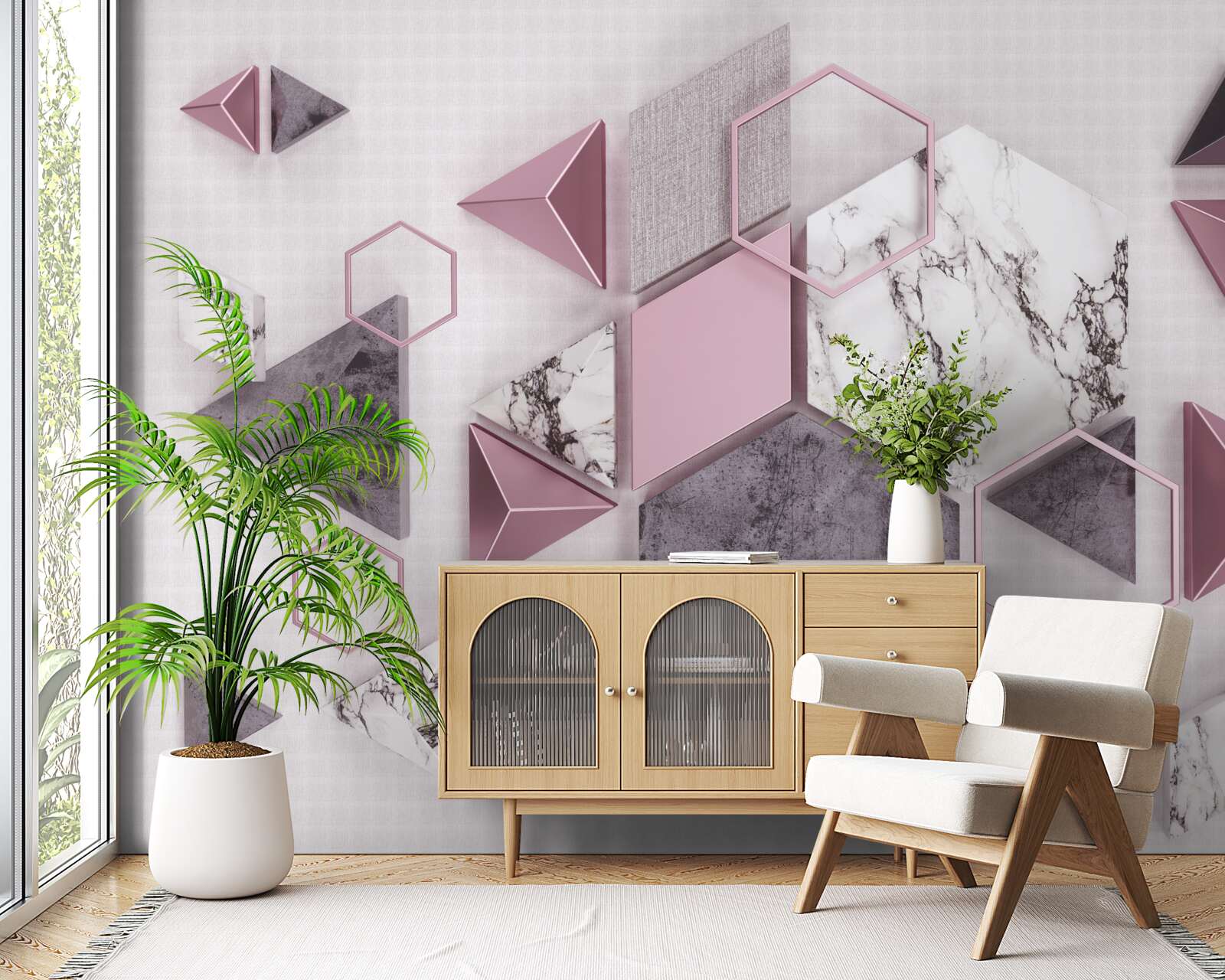 Fototapet imagini geometrice marmorate