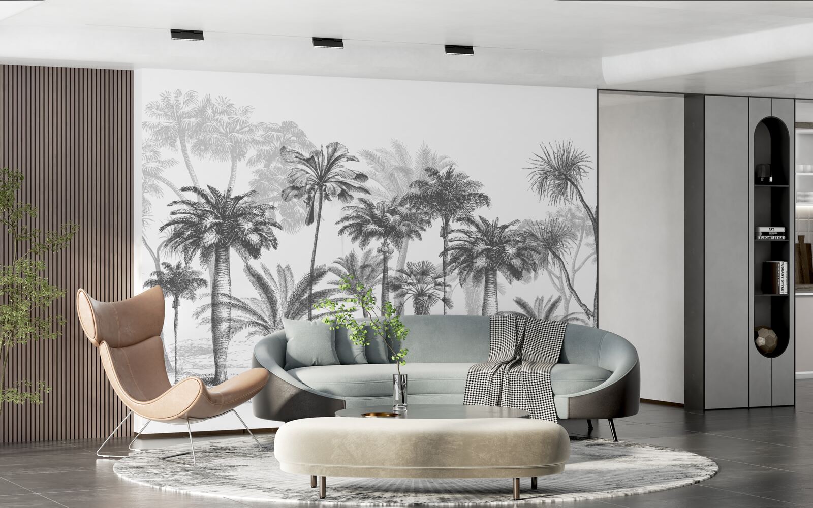 Fototapet vector grafic de palmieri