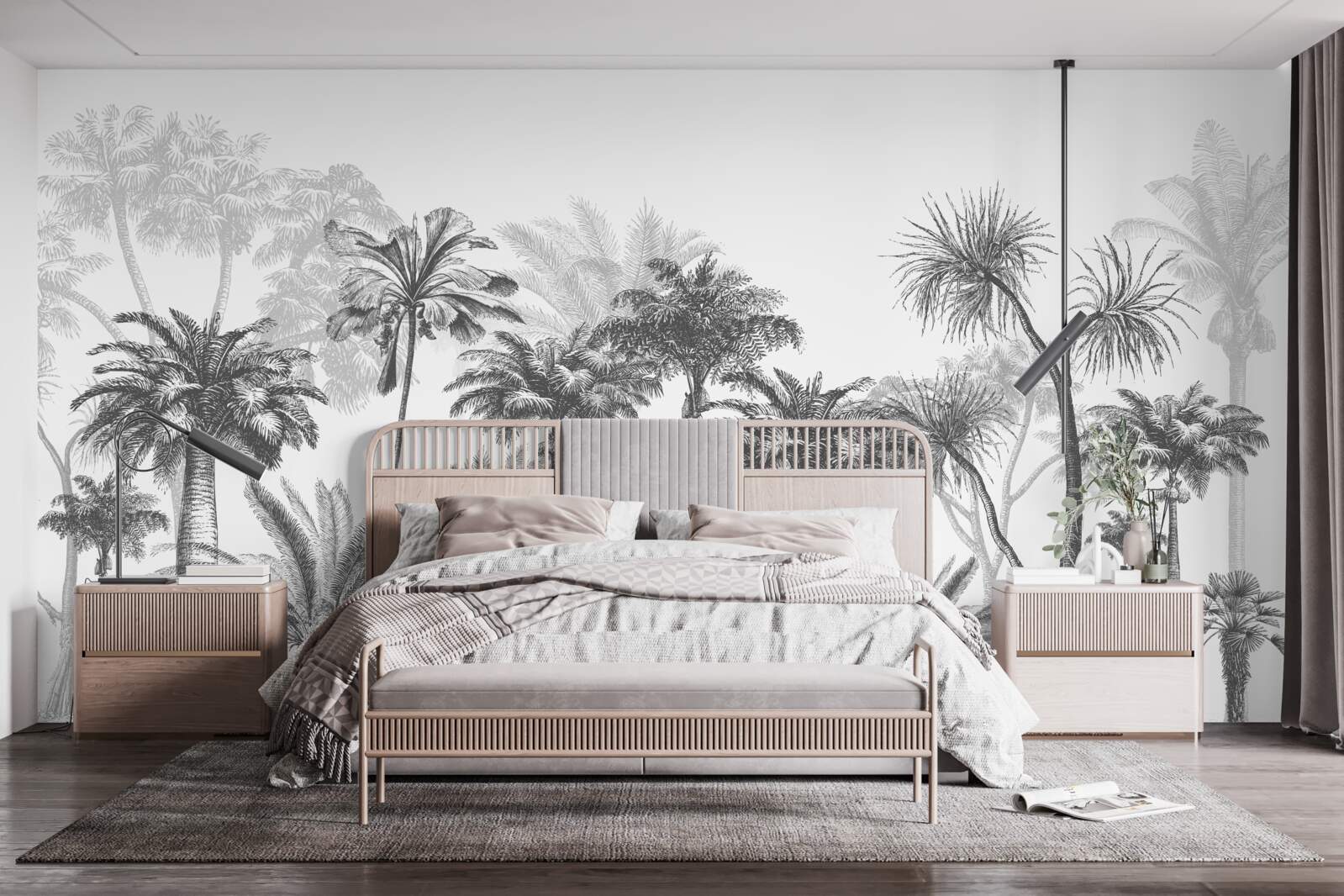 Fototapet vector grafic de palmieri