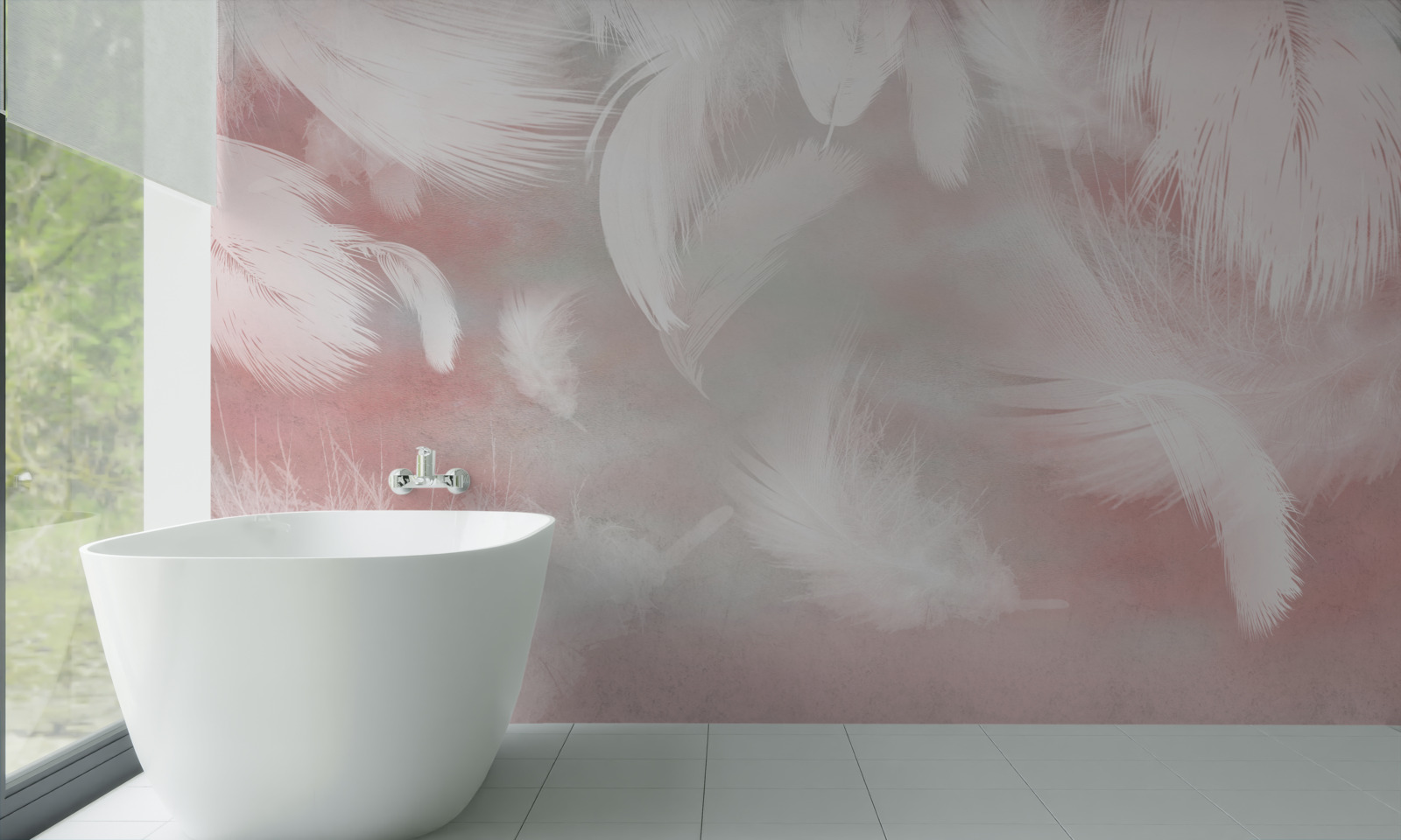 Fototapet fundal moale din pene