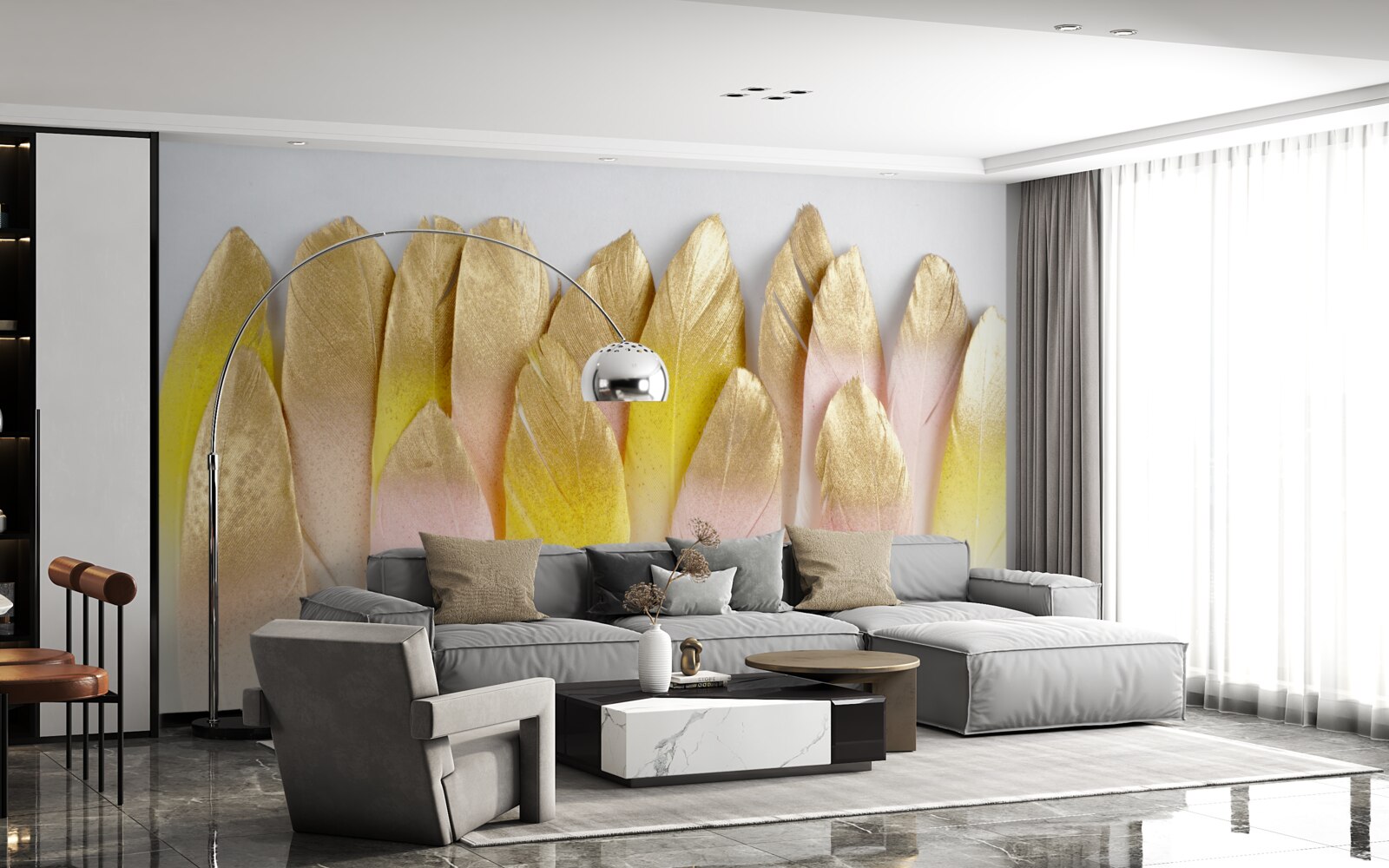 Fototapet pene lungi gradient