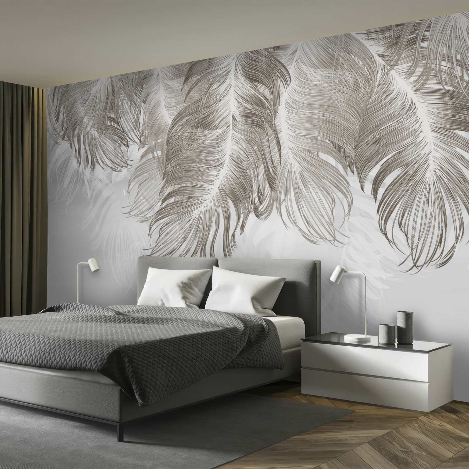 Fototapet pene atârnând în aer dedesubt