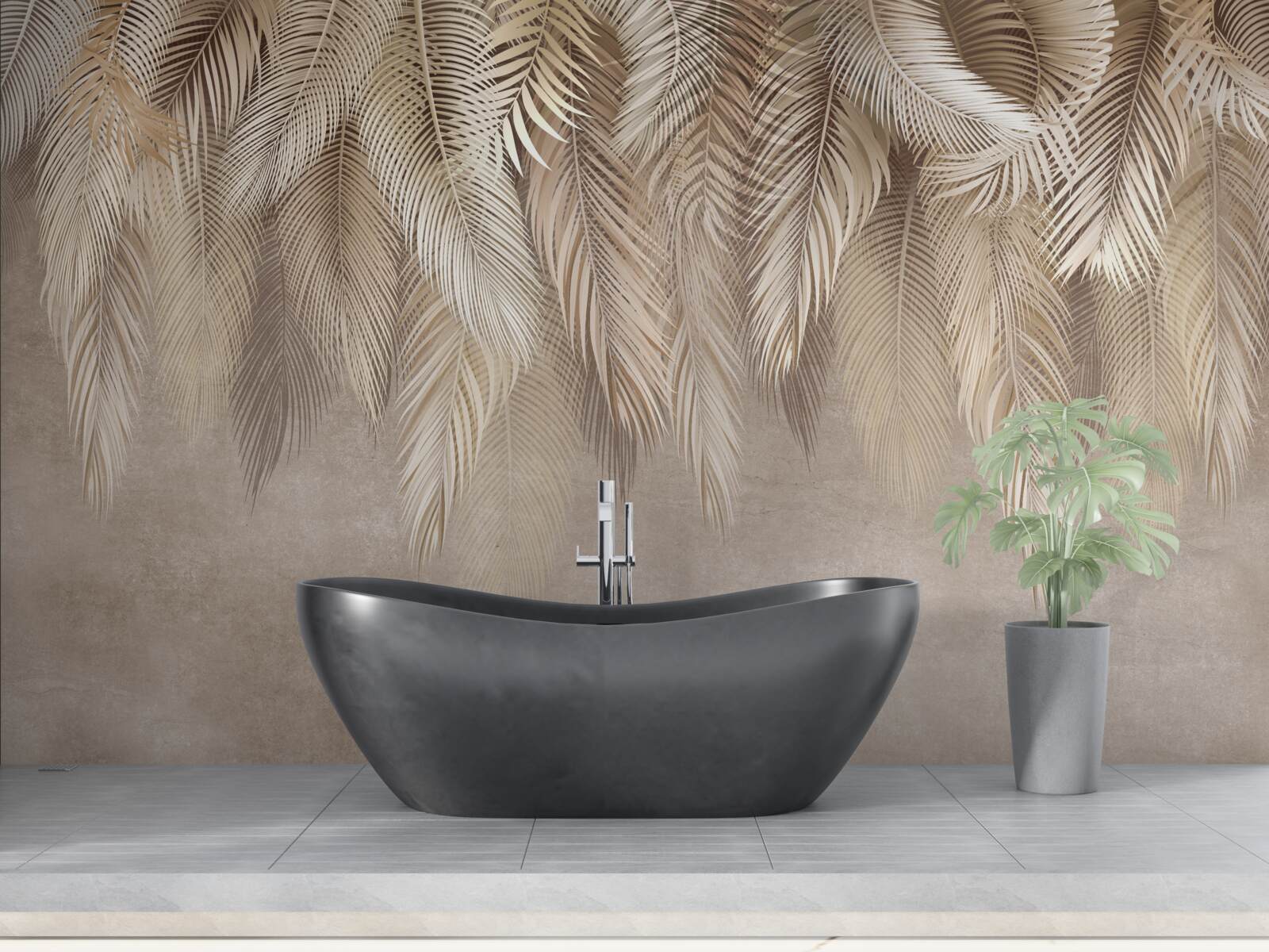 Fototapet o mulțime de jachete de aur în jos