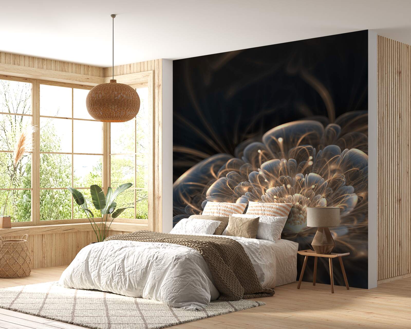 Fototapet floare mare de lumină