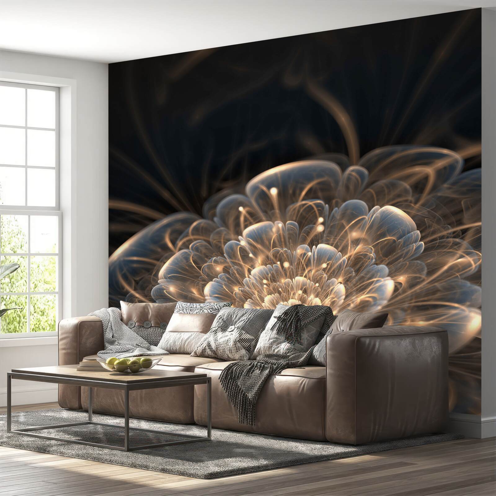 Fototapet floare mare de lumină